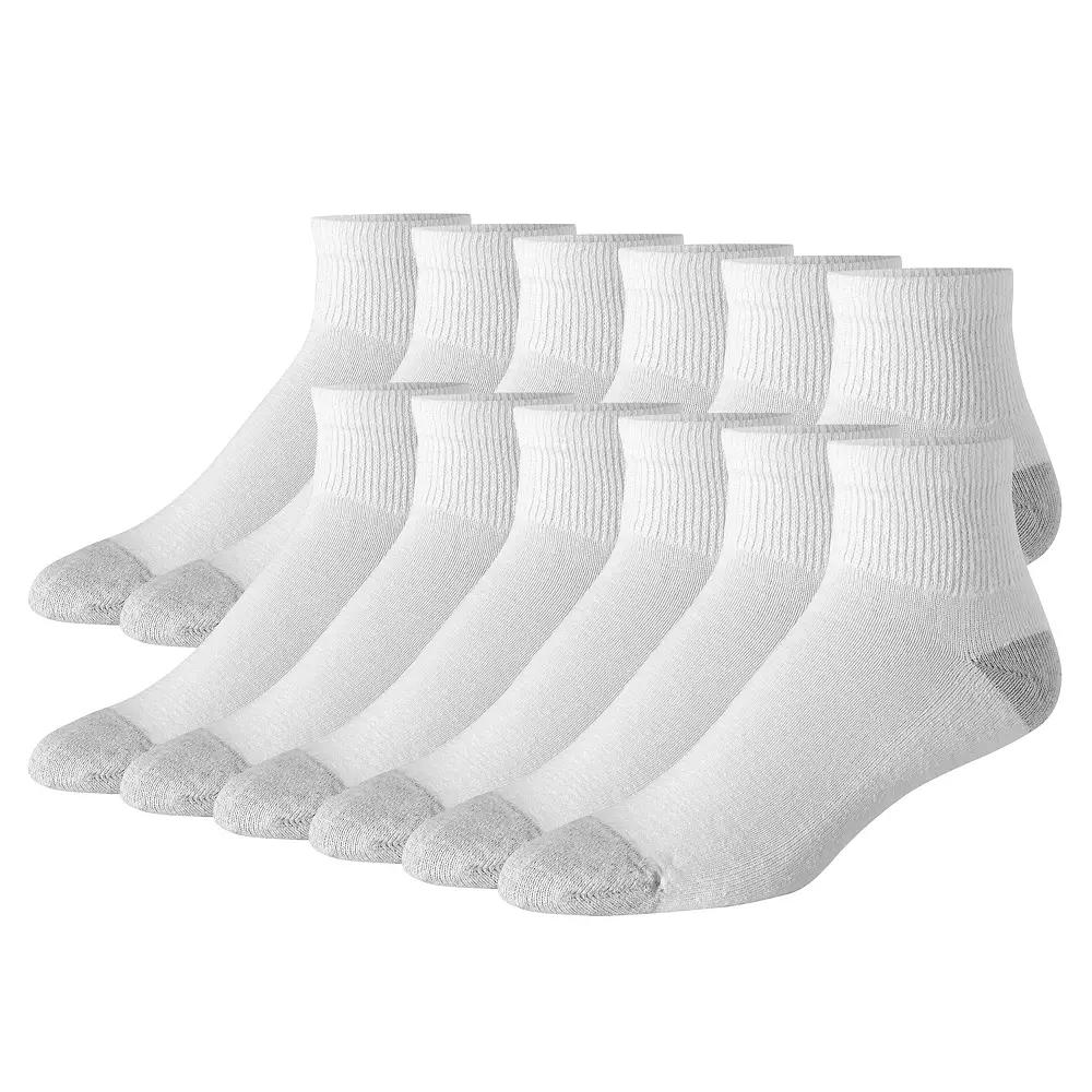 Hanes Ultimate Mens 12-Pack Soft & Durable Ankle Socks Product Image