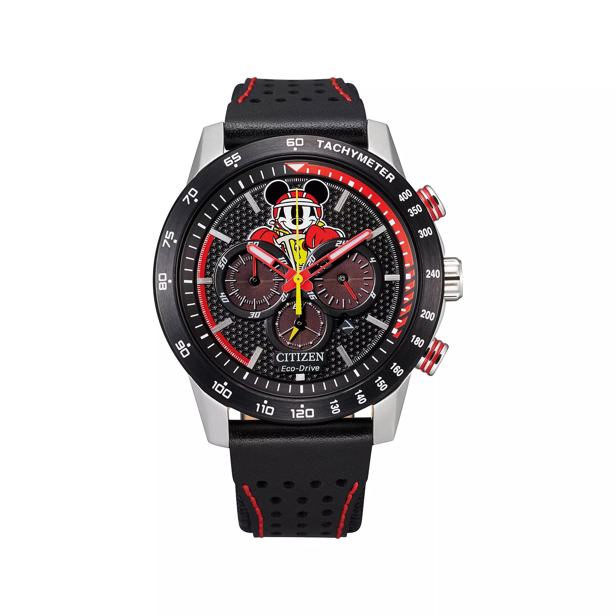 Disney's Mickey Mouse Men's Racer Strap Chronograph Watch by Citizen - CA4439-07W,  Product Image