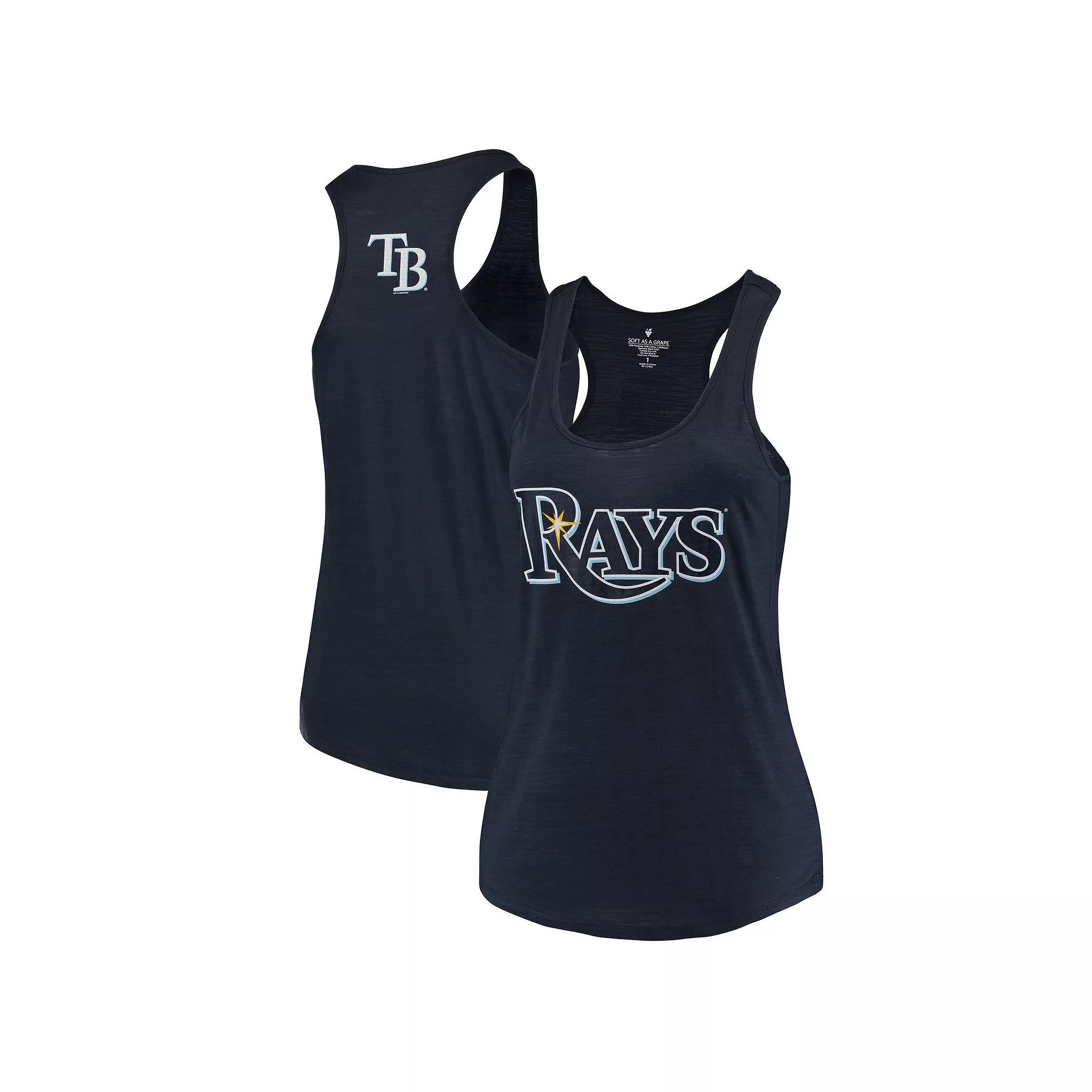 Women's Soft as a Grape Navy Tampa Bay Rays Plus  Product Image