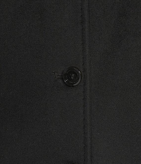 Donna Karan Wool Cashmere Blend Notch Collar Button Front Reefer Coat Product Image