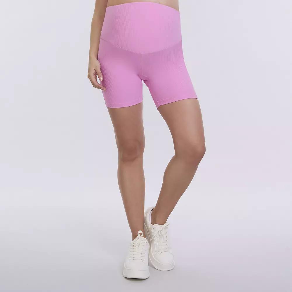 Maternity Motherhood® Biker Shorts, Women's, Size: XL-Mat, Cyclamen Product Image