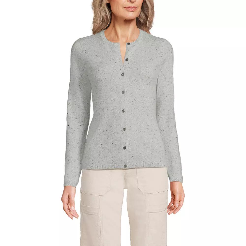 Women's Lands' End Classic Cashmere Cardigan Sweater,  Product Image