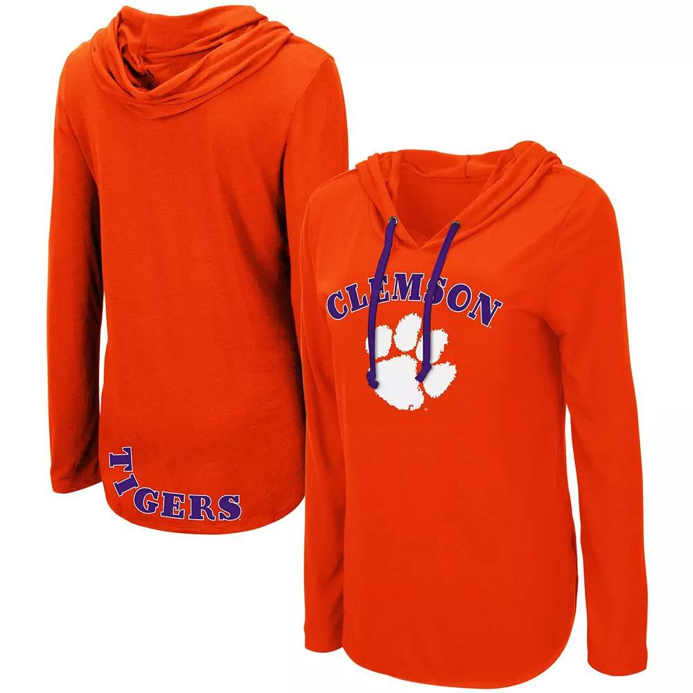 Women's Colosseum Orange Clemson Tigers My Lover Lightweight Hooded Long Sleeve T-Shirt, Size: XL Product Image