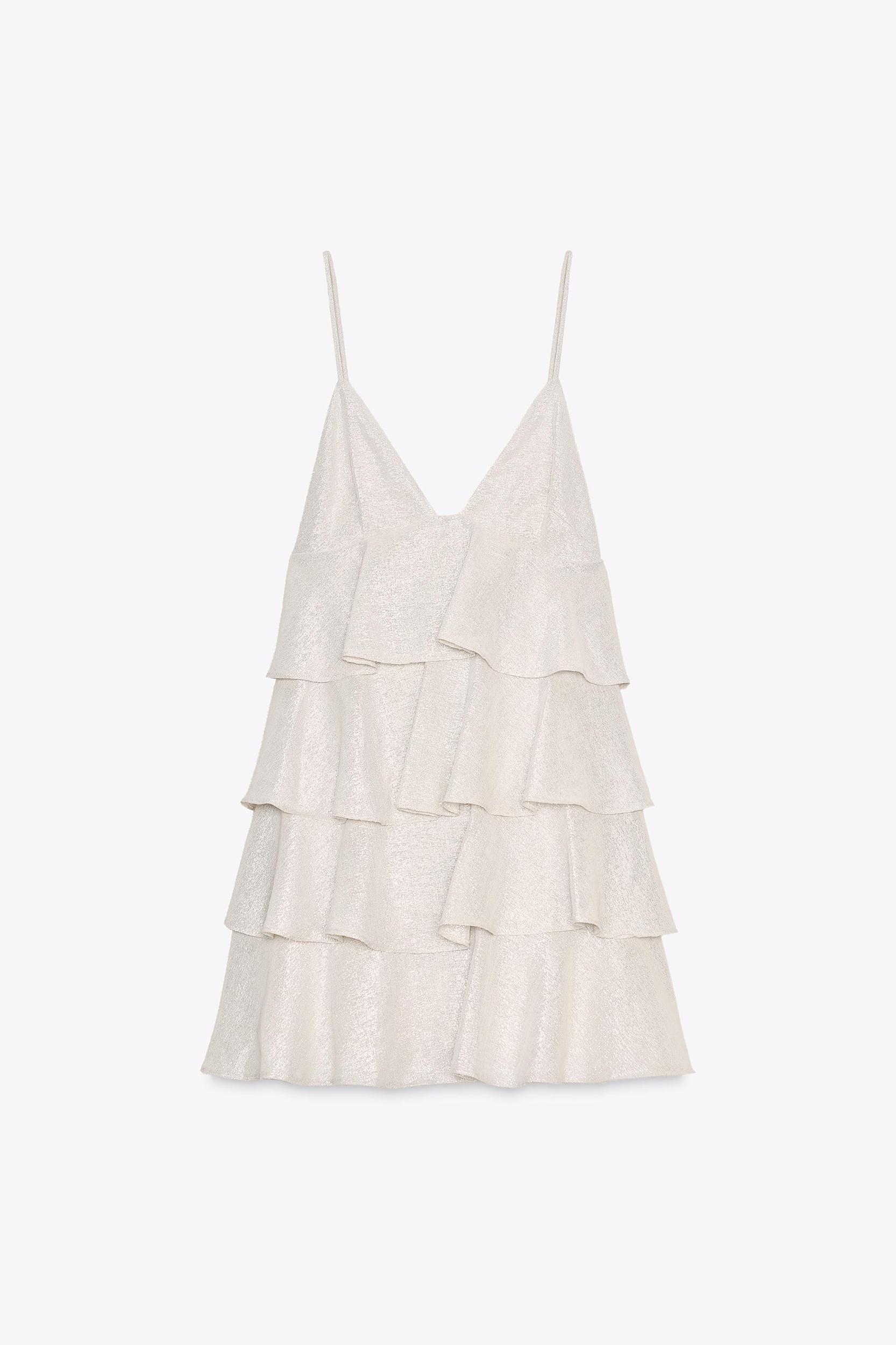 RUFFLED SHORT DRESS Product Image