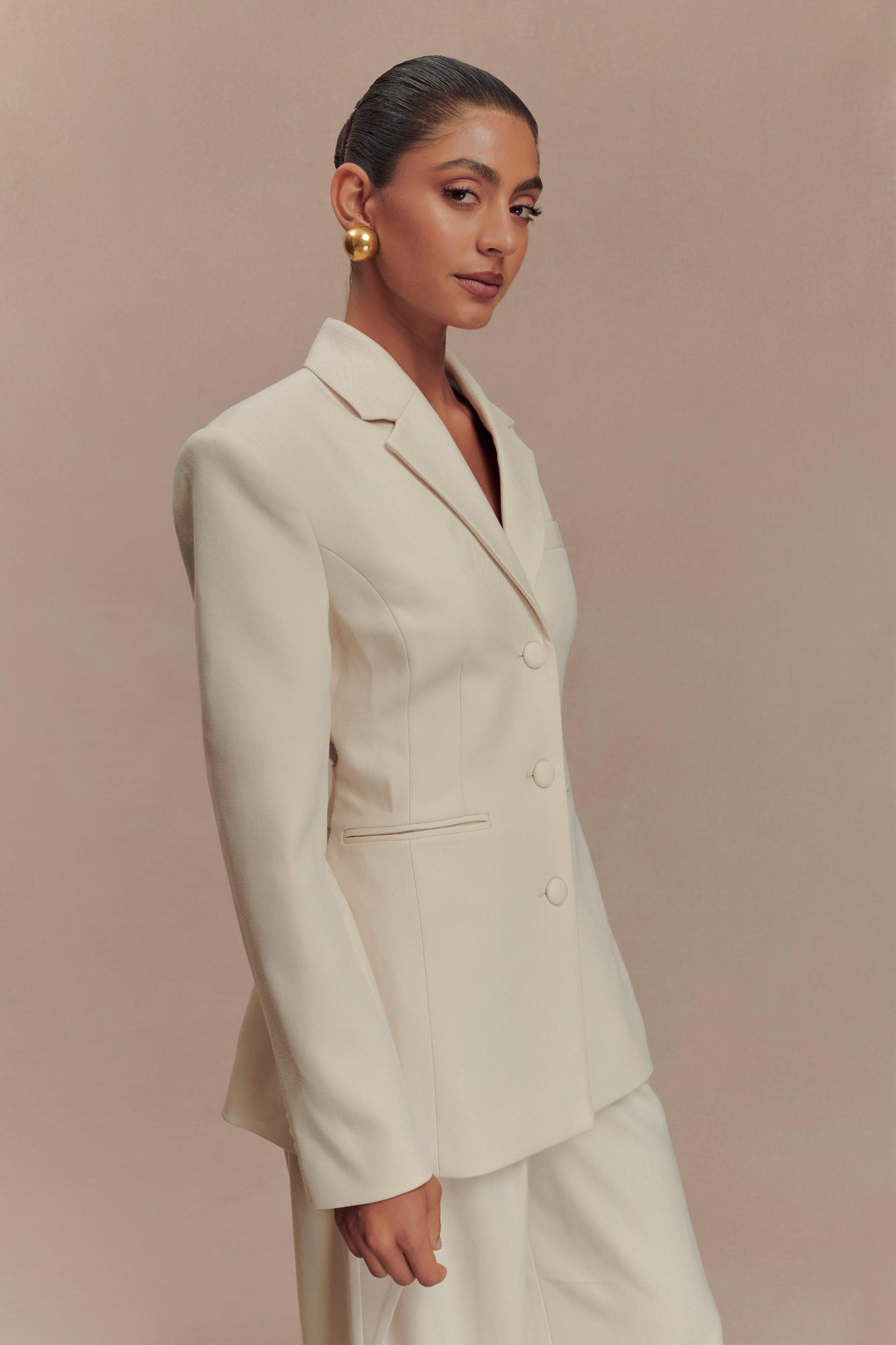 Bellamy Cinched Blazer - Buttermilk Product Image