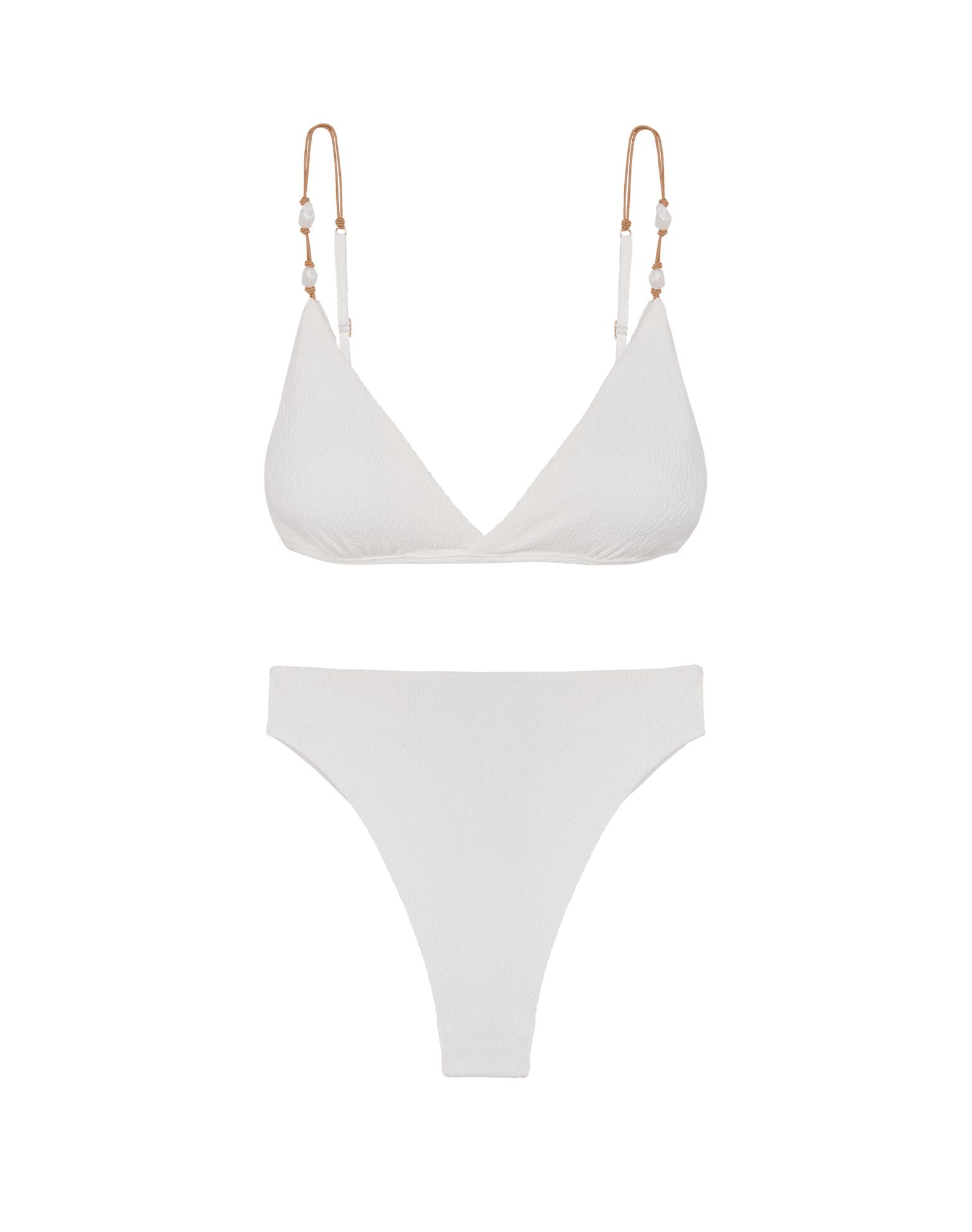 Firenze Gigi Hot Pant Bottom - White Product Image