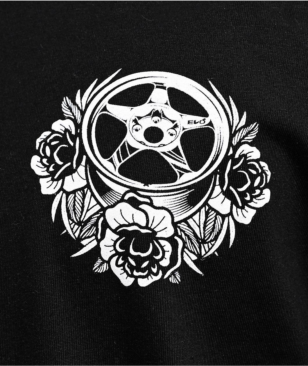 Lowered Lifestyle Evo Floral Black T-Shirt Product Image