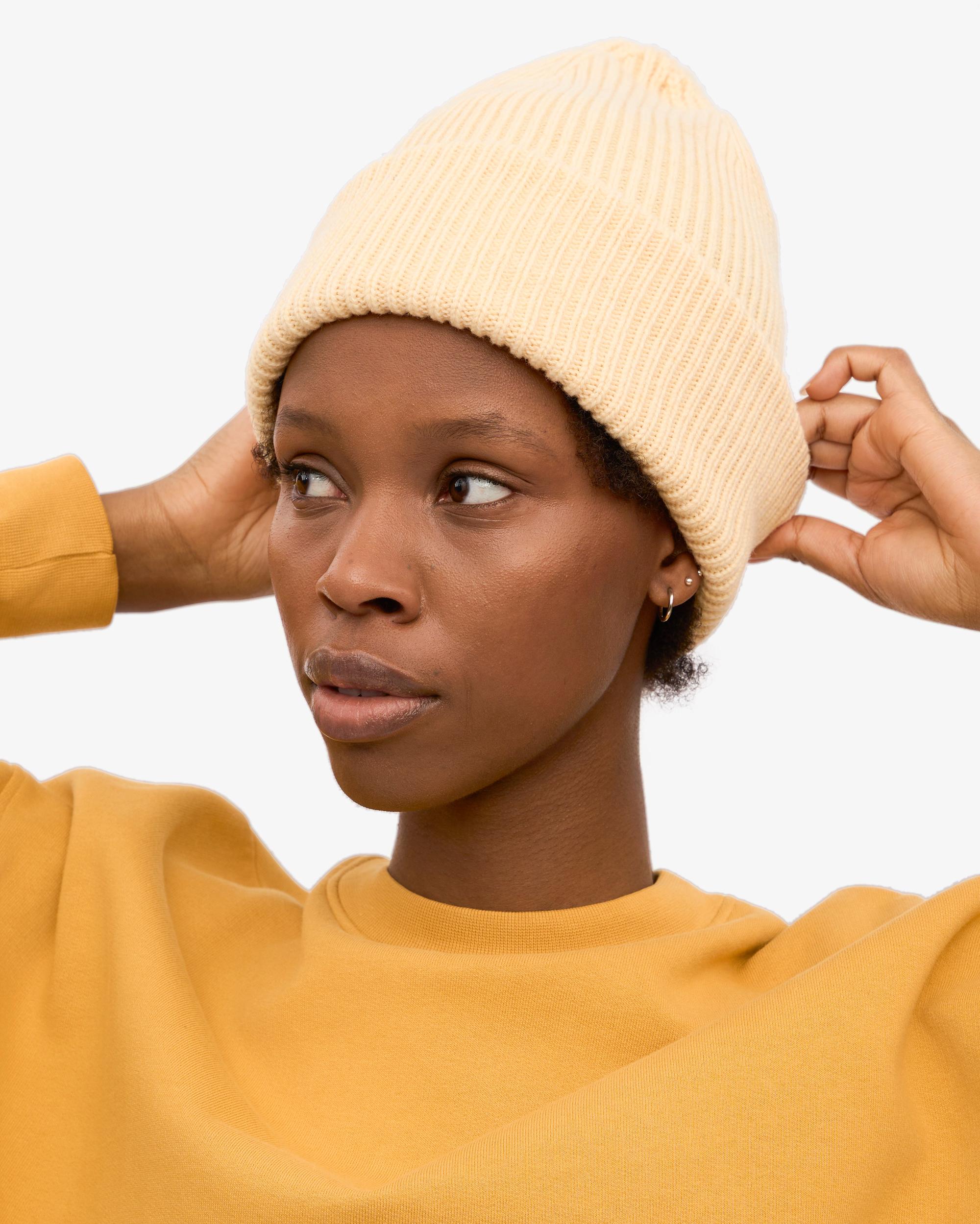 Merino Wool Hat - Soft Yellow Product Image