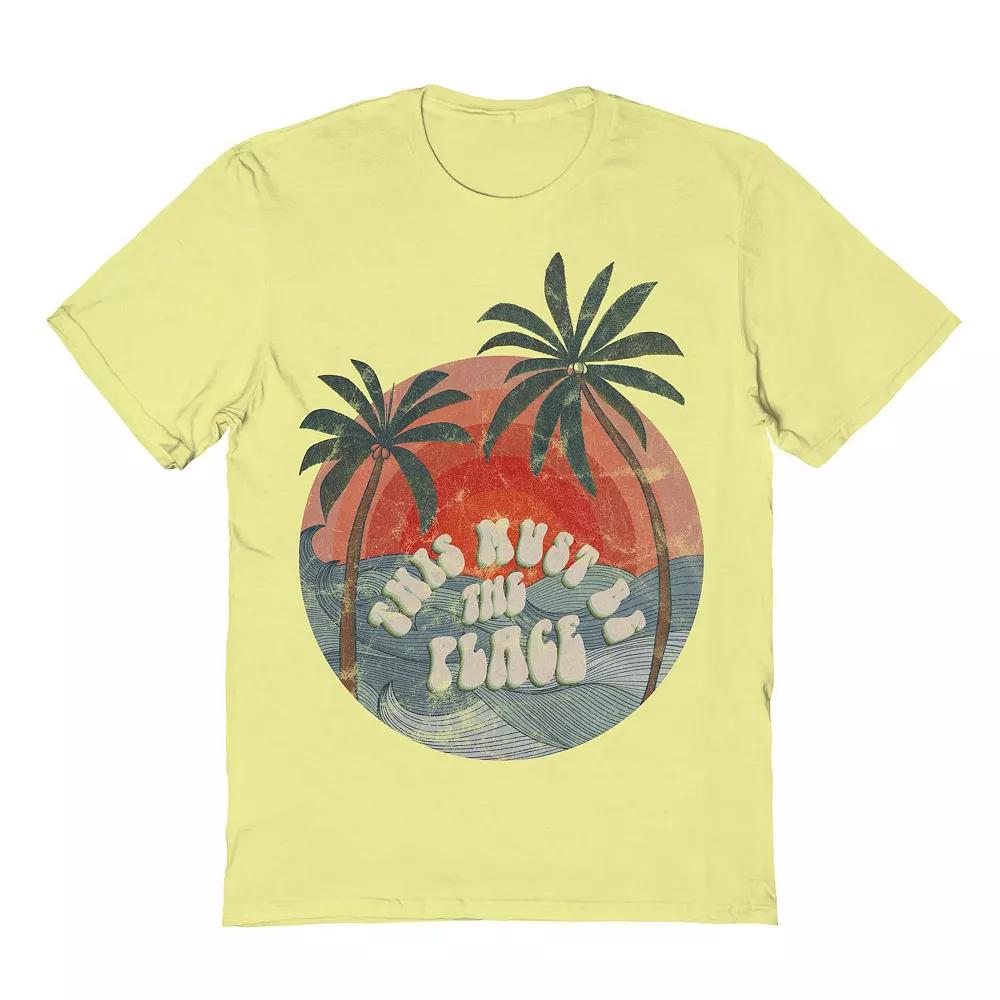 Men's COLAB89 by Threadless This Must Be the Place Graphic Tee, Size: Small, Cornsilk Product Image