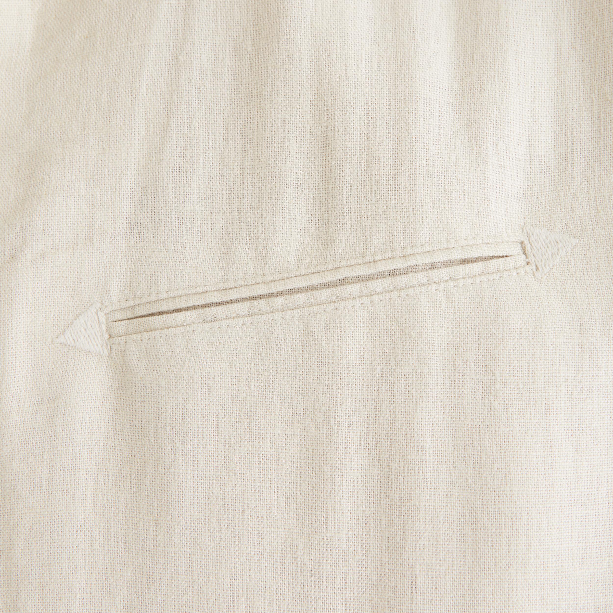 Short-Sleeve Summer Linen-Blend Button-Up Shirt Product Image