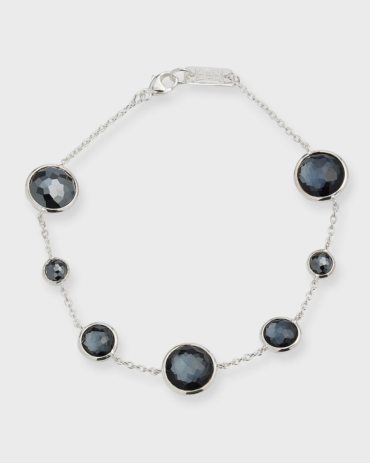 7-Stone Link Bracelet in Sterling Silver Product Image