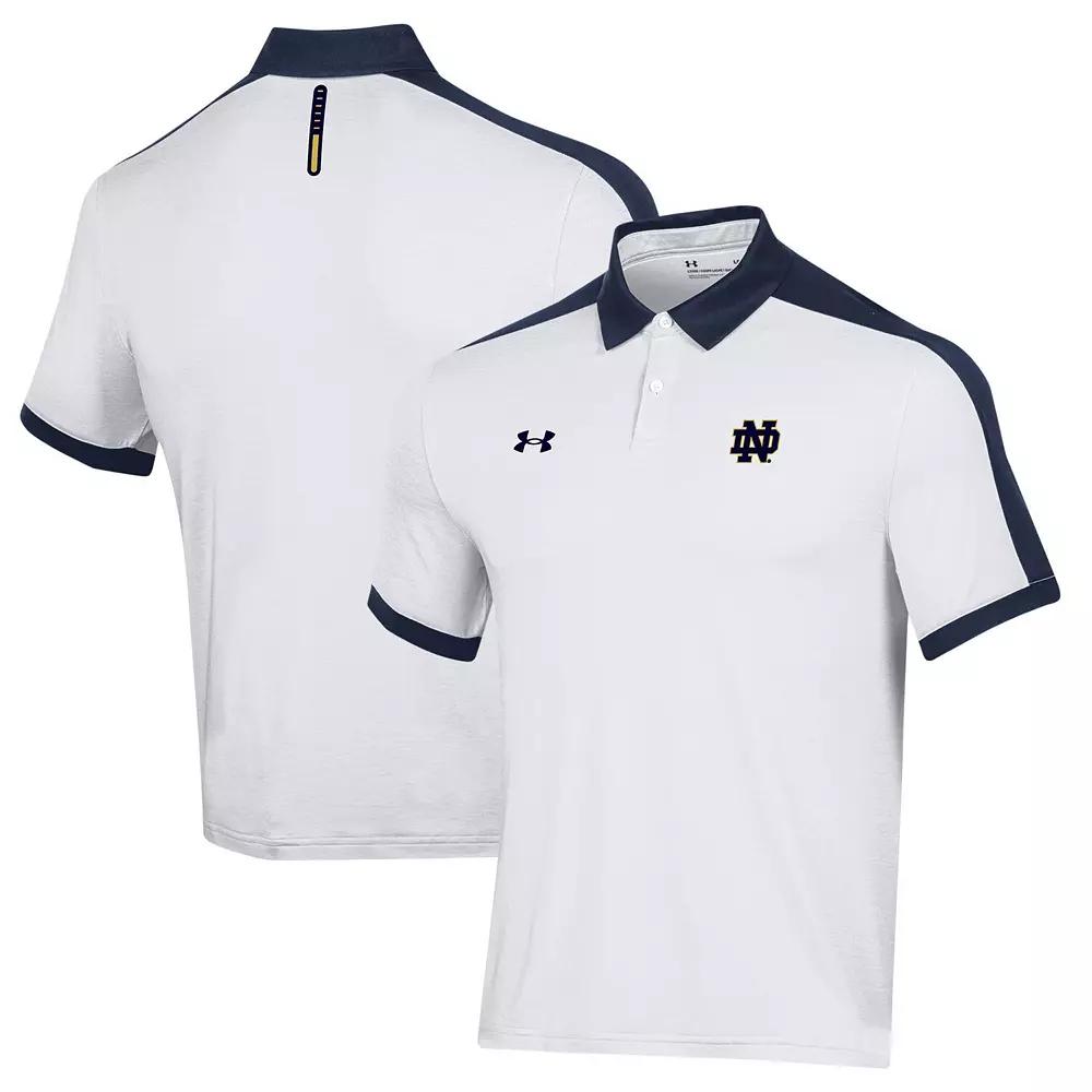 Men's Under Armour White Notre Dame Fighting Irish Trophy Polo, Size: XL Product Image
