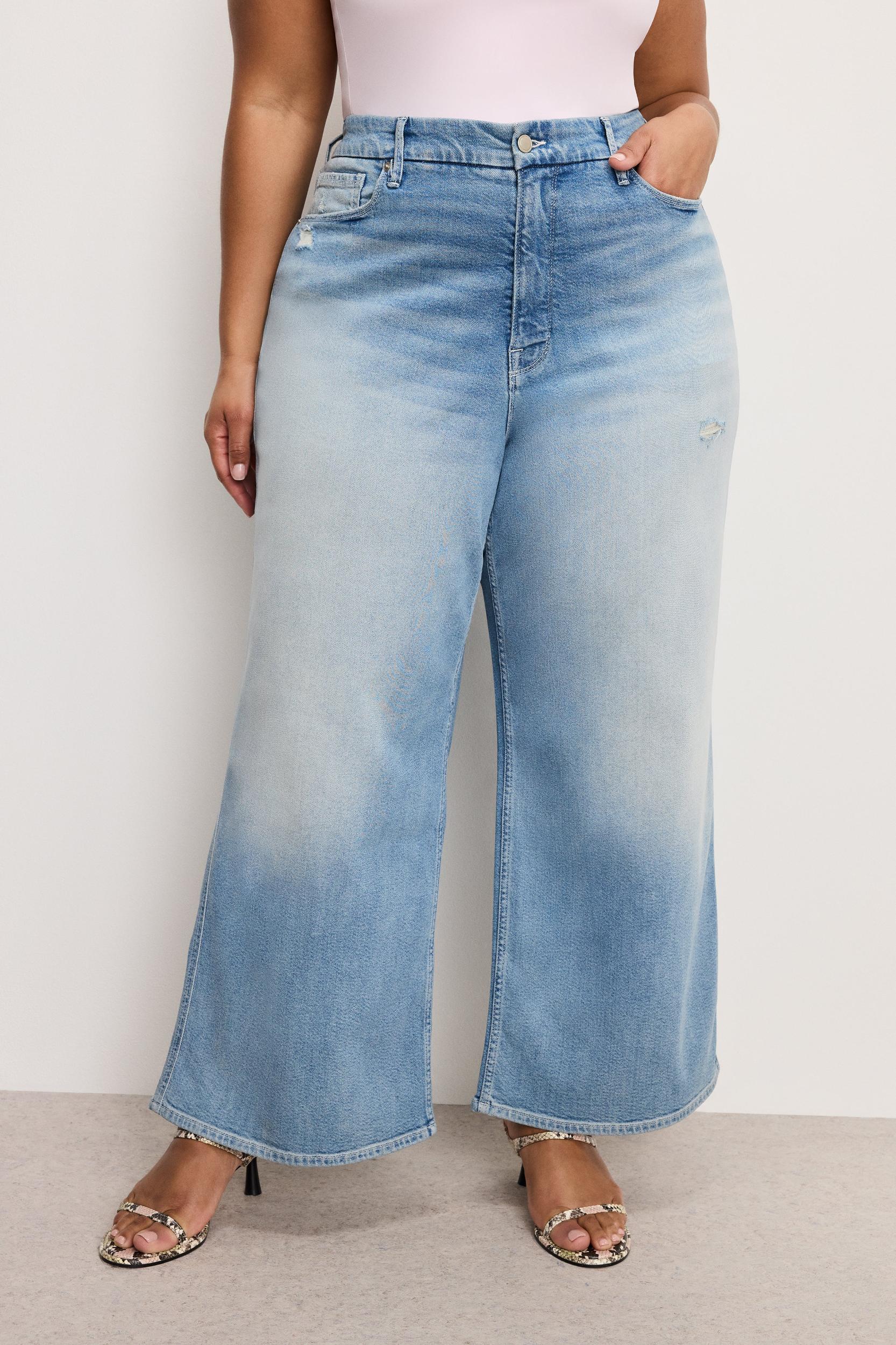GOOD SKATE WIDE CROPPED JEANS | INDIGO958 Product Image