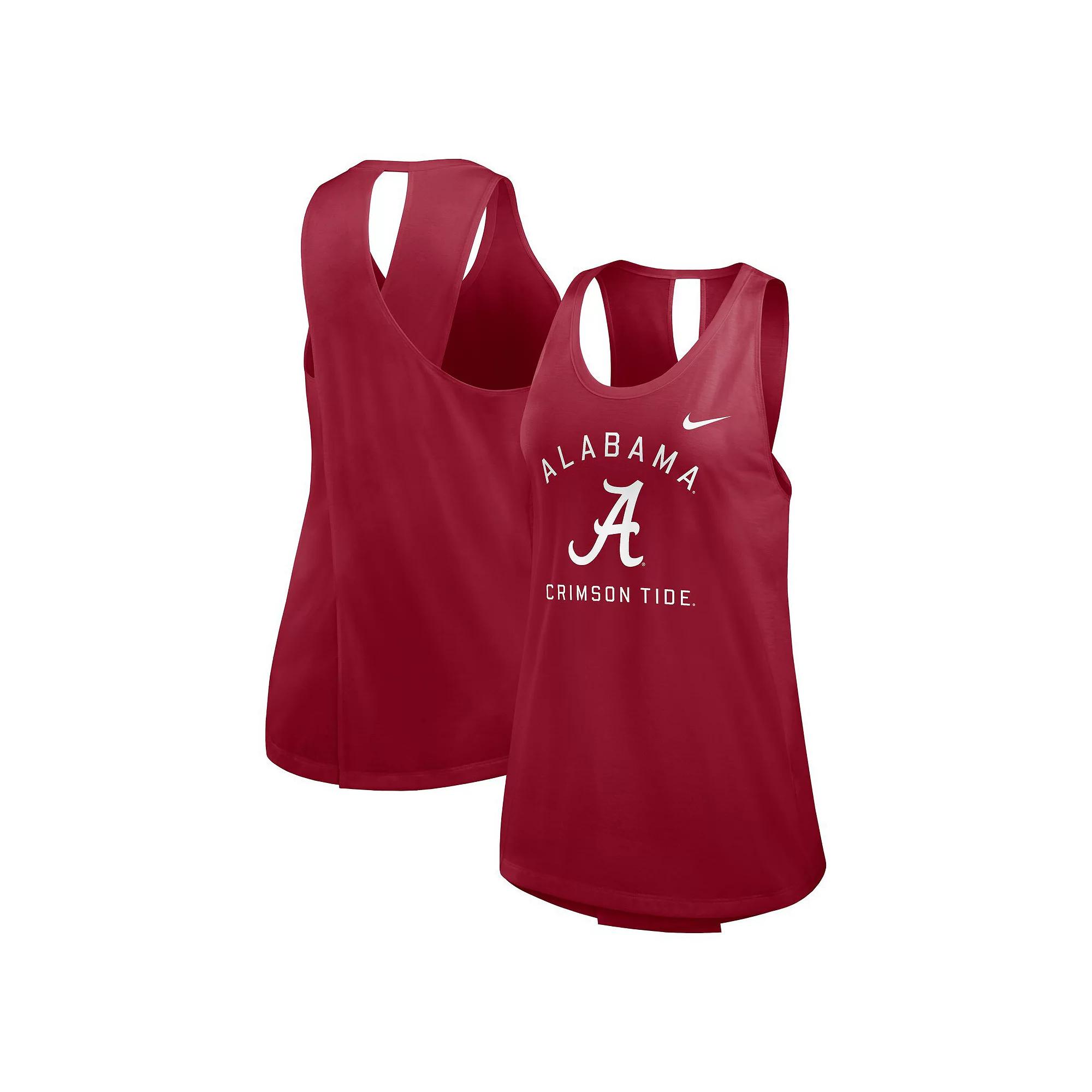 Women's Nike Crimson Alabama Crimson Tide Primetime Crossback Tank Top, Size: Small, Red Product Image