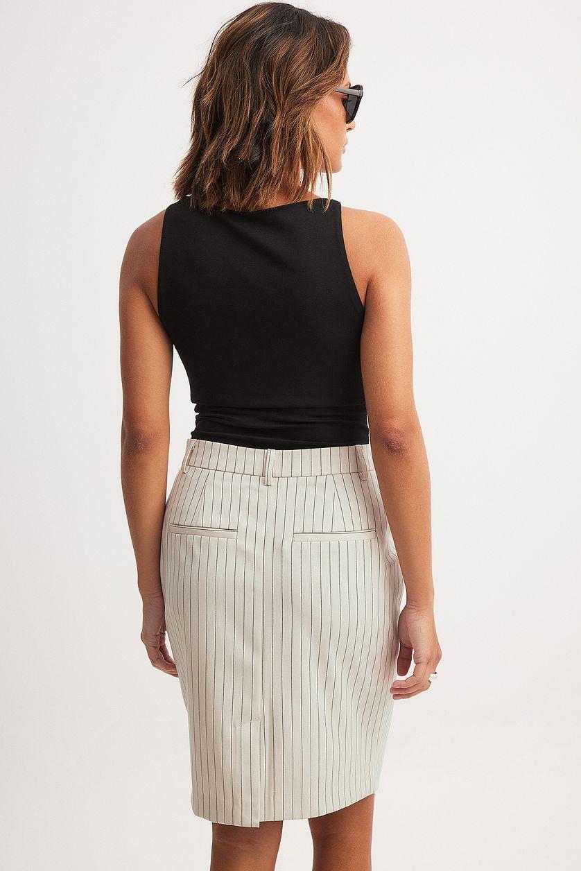 Pinstriped Skirt Product Image