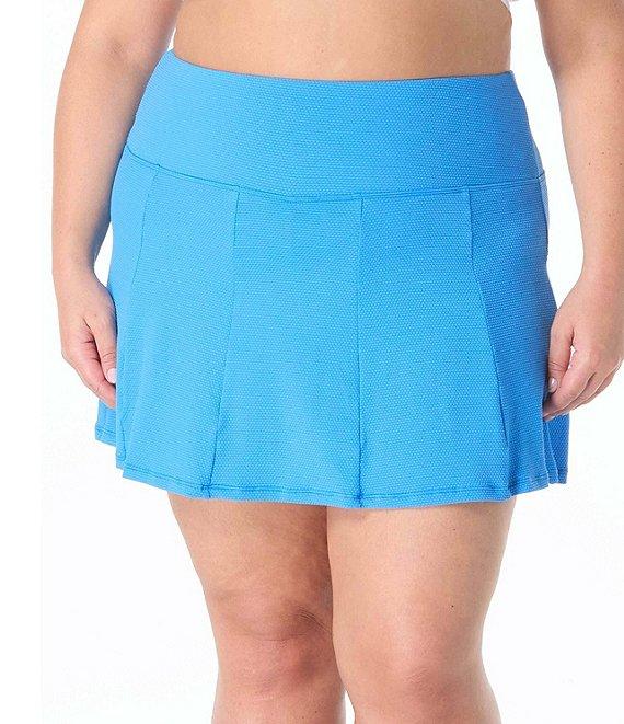 Beach House Plus Size Pique Solid Olivia Princess Seam Swim Skort Product Image