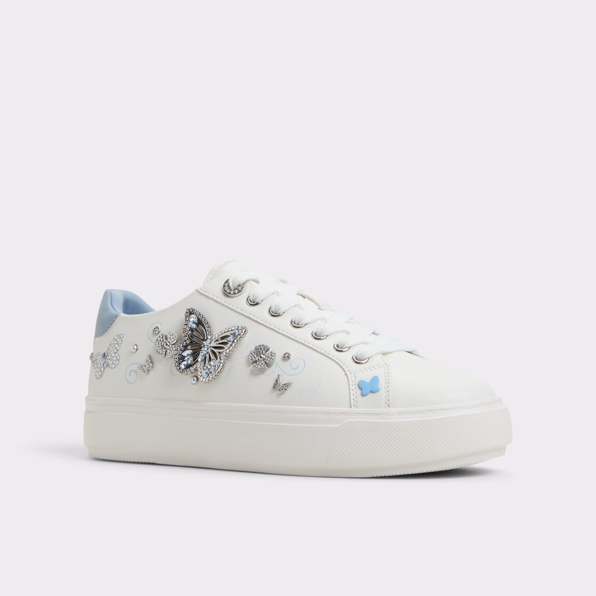 Saxony White/Multi Women's Platform and wedge sneakers | ALDO US Product Image