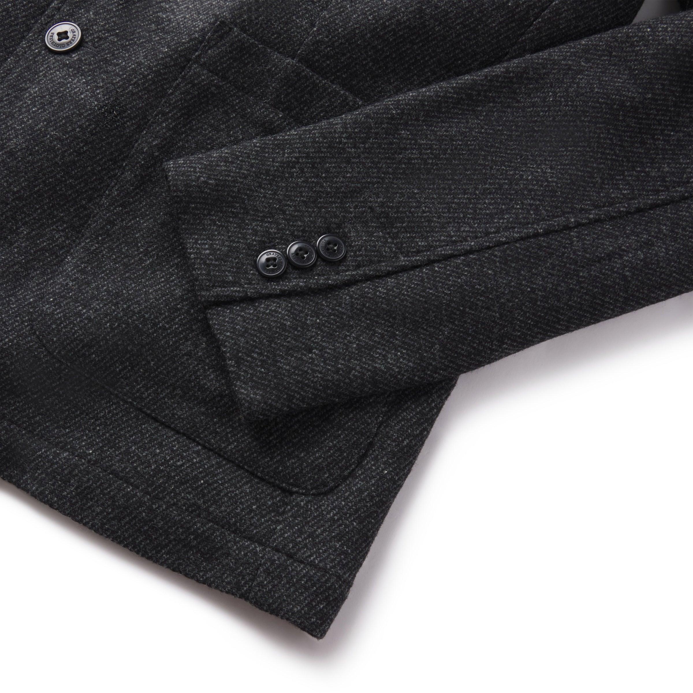 Hutton Wool Twill Sport Coat - Charcoal Product Image