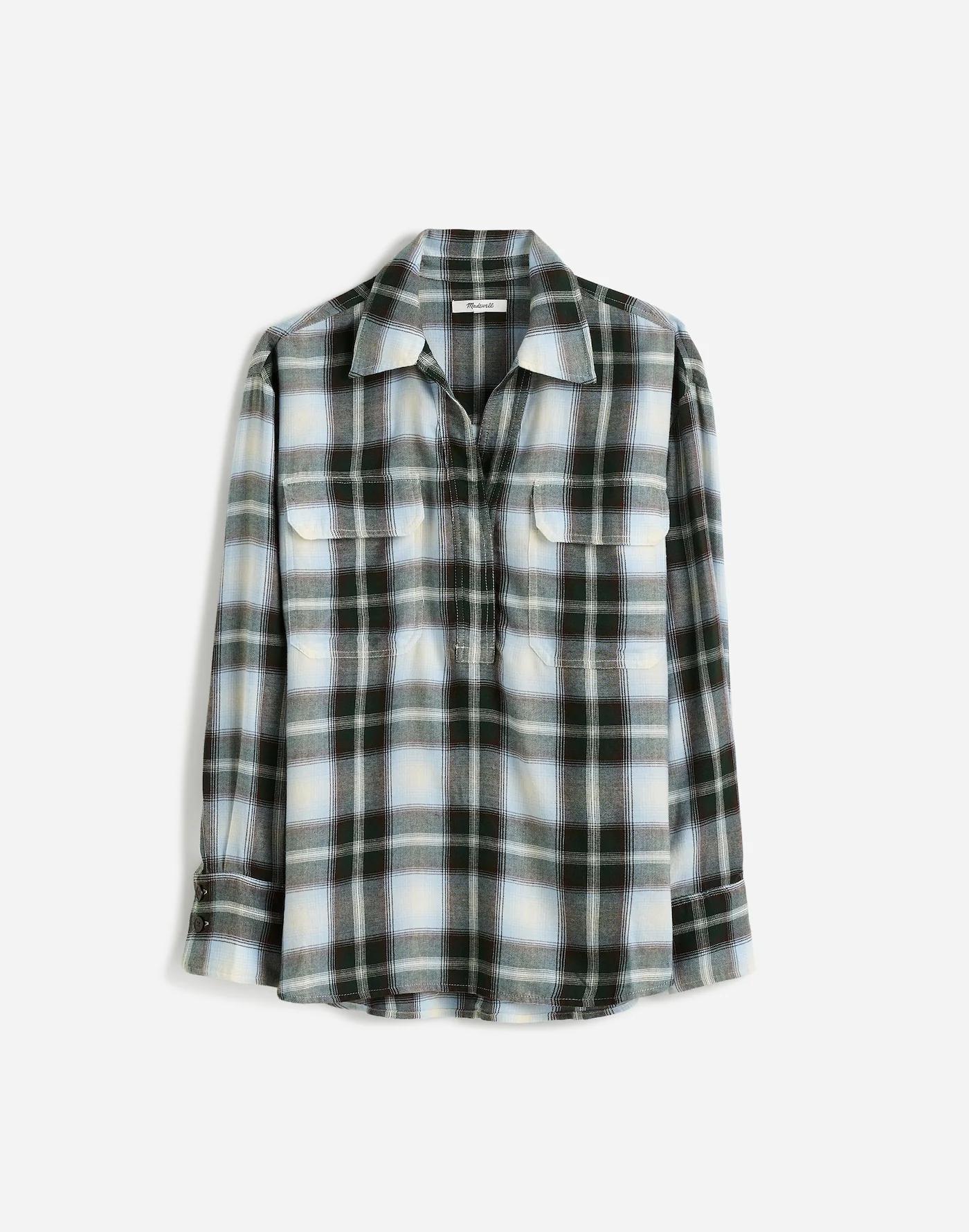 Popover Shirt in Plaid Product Image