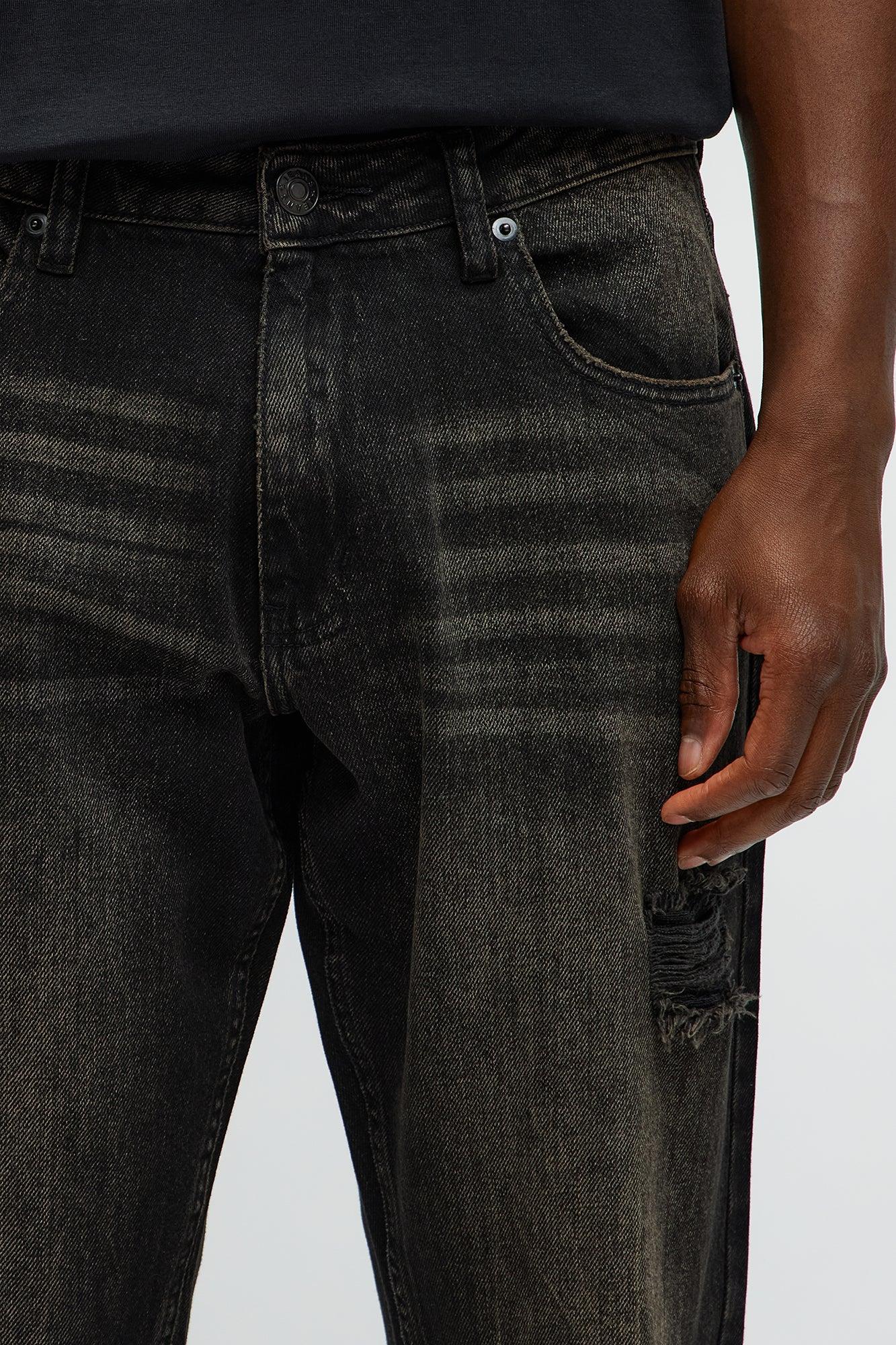 Whisked Away Ripped Slim Jeans - Black Wash Product Image