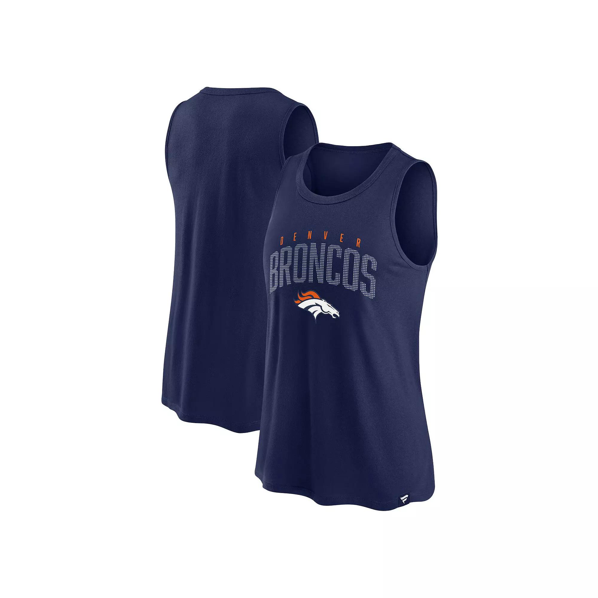 Women's Fanatics Branded Navy Denver Broncos Classic Rhine Tank Top, Size: Small, Blue Product Image