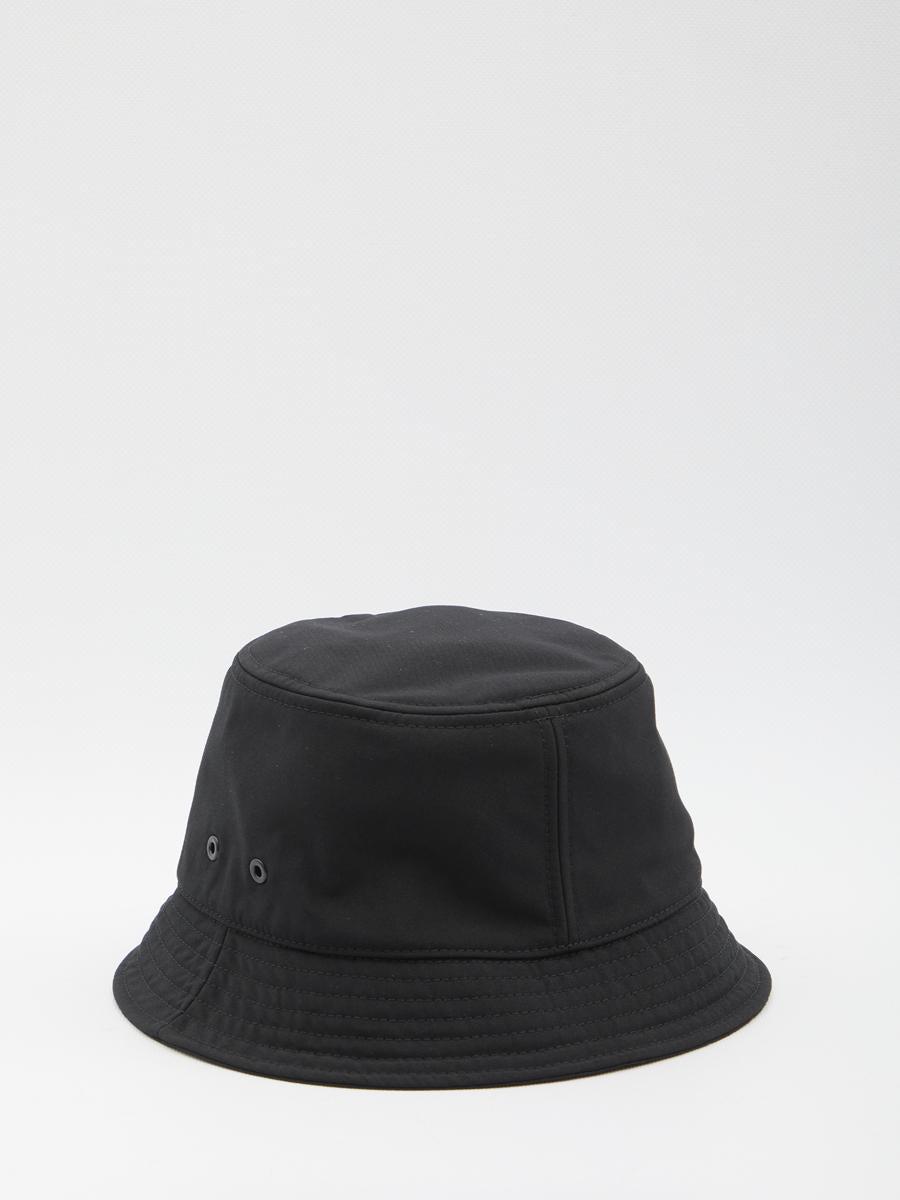 MONCLER Cotton Blend Bucket Hat Accessories In Black Product Image
