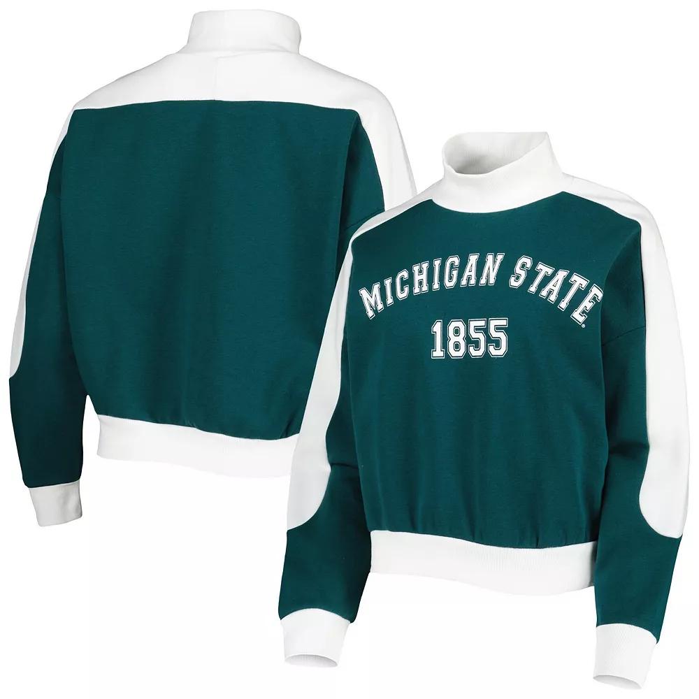 Women's Gameday Couture Green Michigan State Spartans Make it a Mock Sporty Pullover Sweatshirt, Size: 2XL Product Image