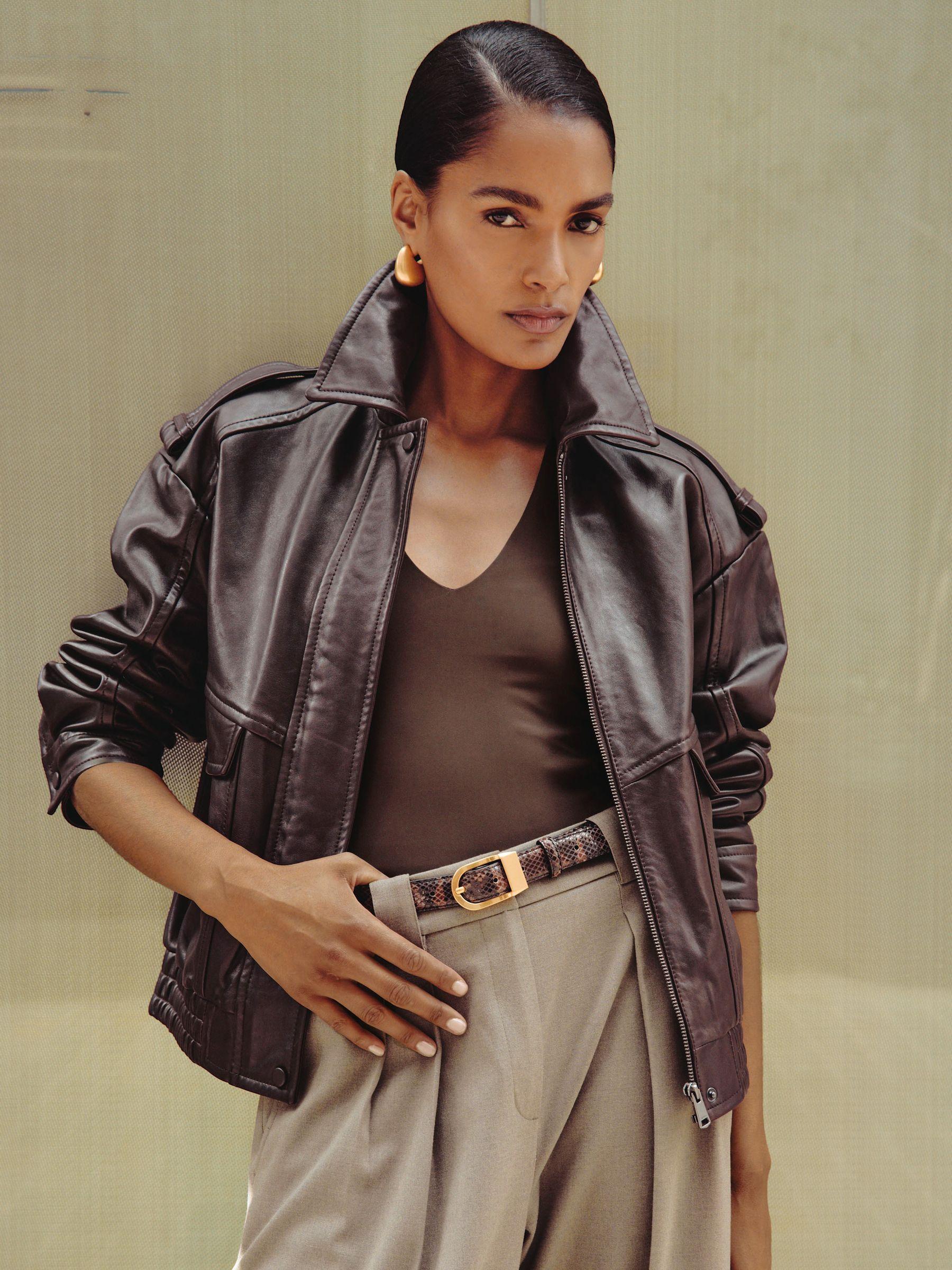 Petite Mid-Rise Straight-Leg Jeans in Mid Blue Product Image