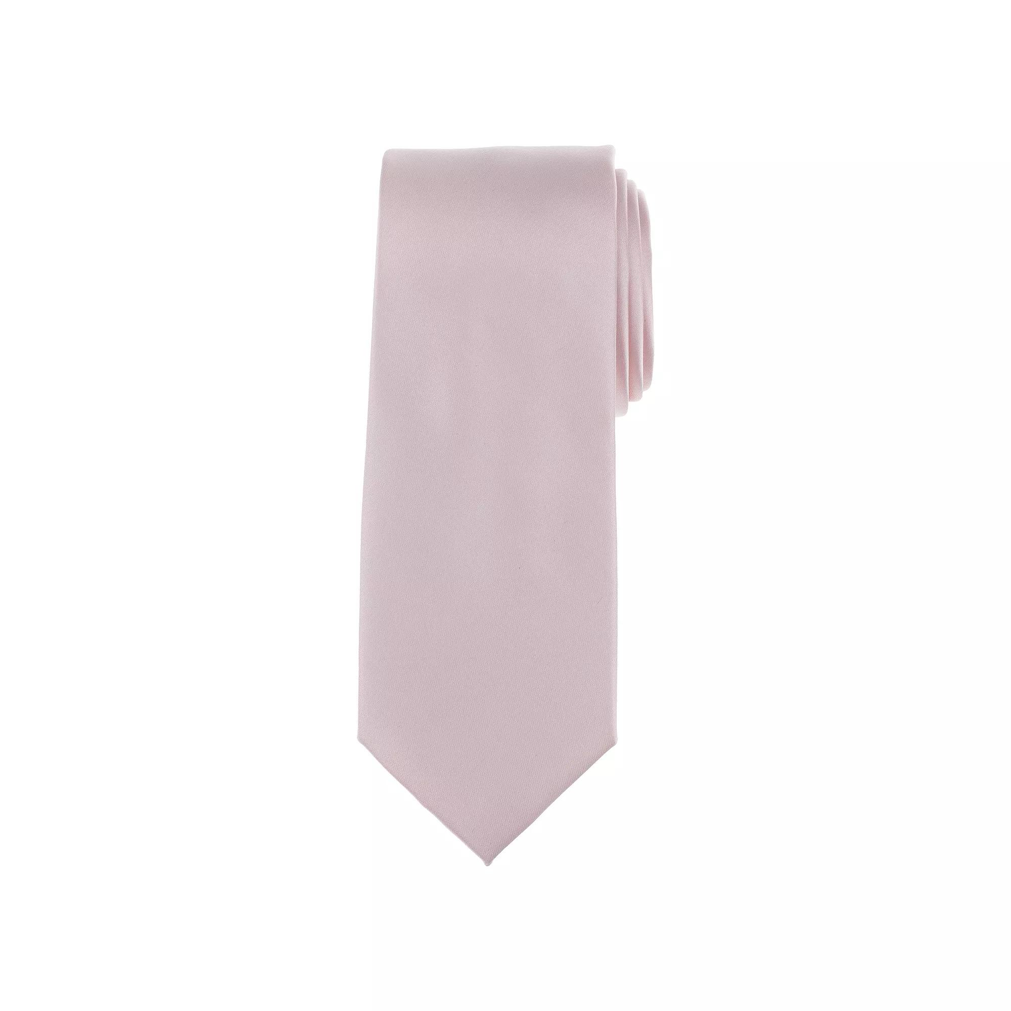 Men's Bespoke Solid Sateen Tie, Gold Sateen Product Image