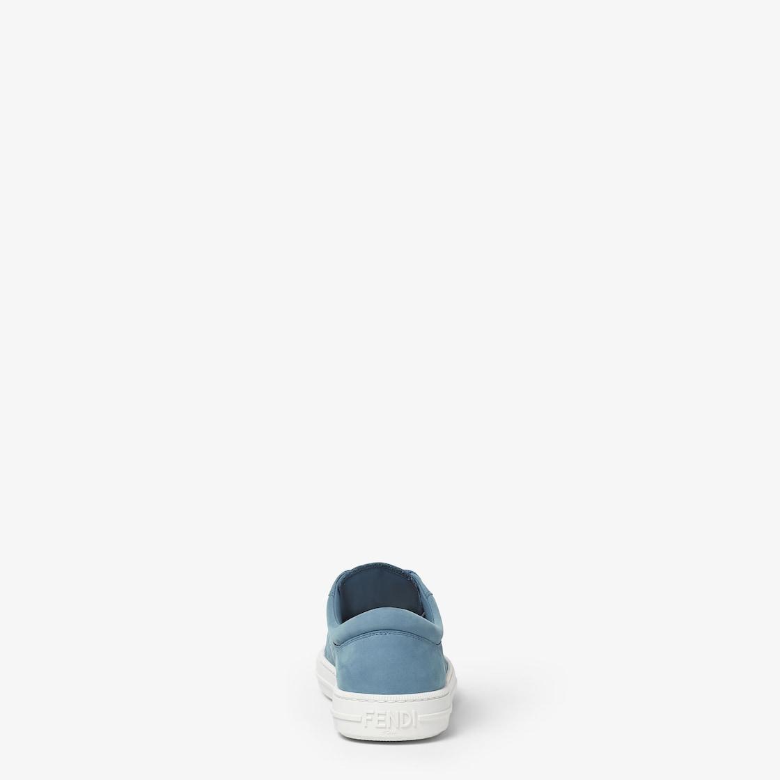 Domino sneakersLight blue nubuck leather low tops Product Image
