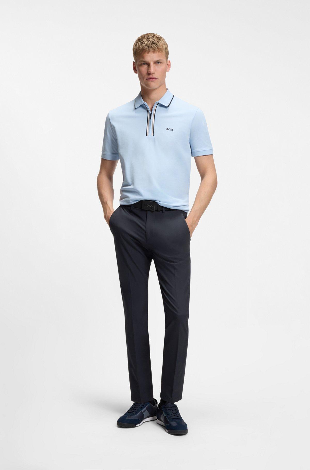 Slim-fit pants in water-repellent stretch fabric Product Image