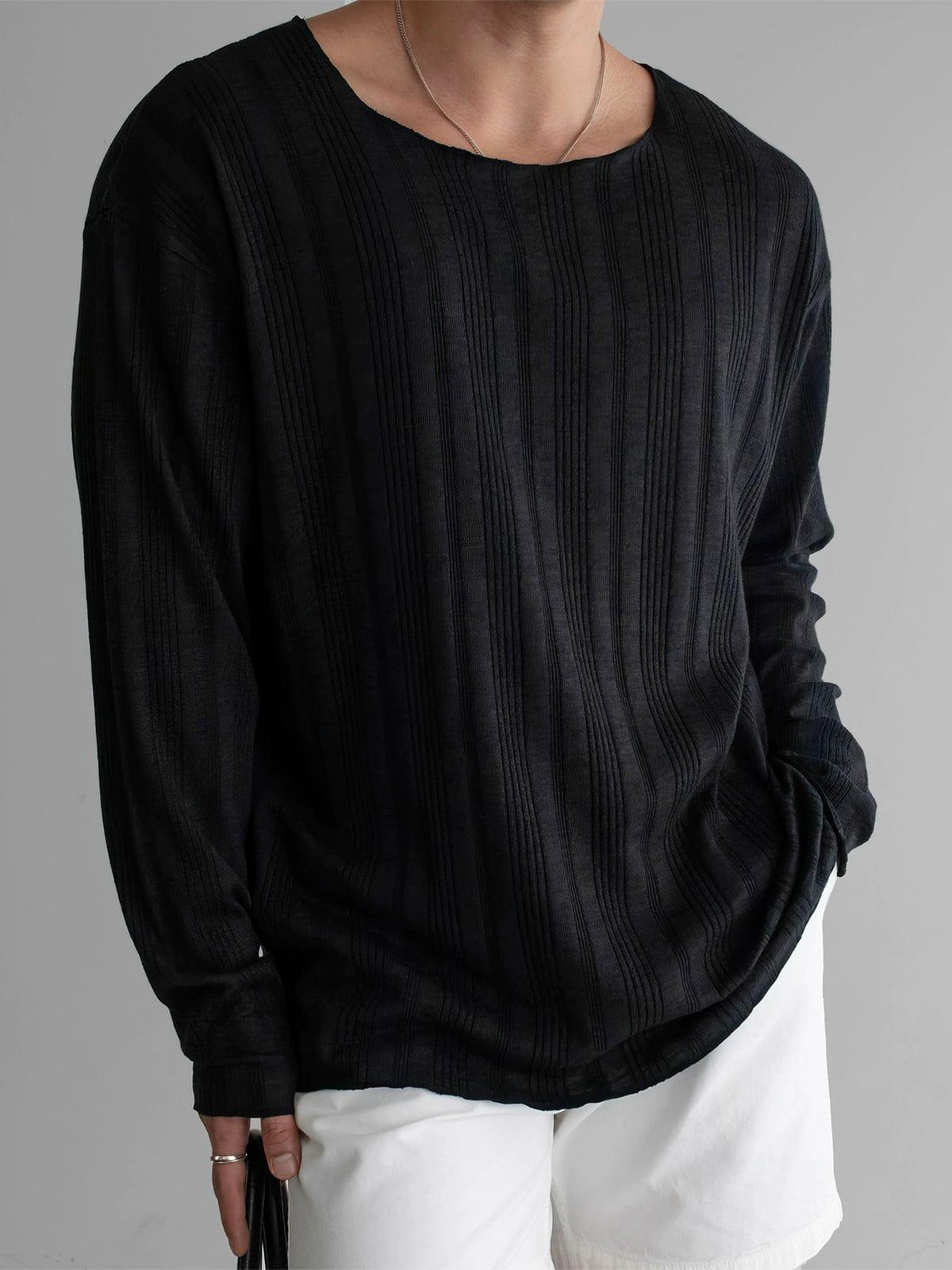 RT No. 11339 VERTICAL KNIT PULLOVER LONG SLEEVE Product Image