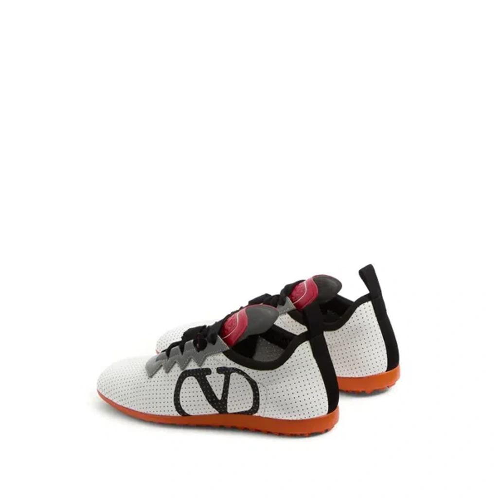 VALENTINO GARAVANI Chromathon Low-top Sneakers In Perforated Leather In Multi Product Image