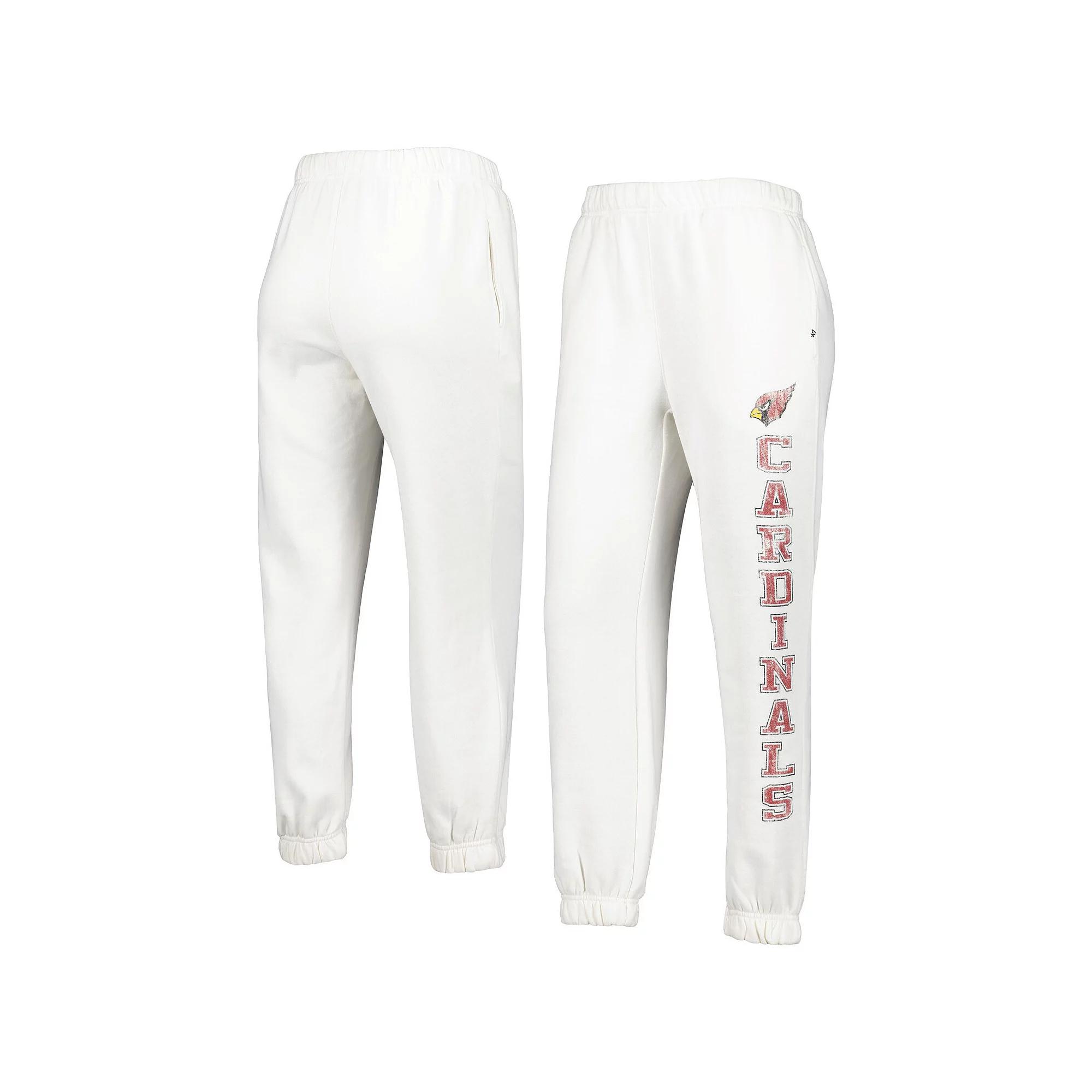 Women's '47 Oatmeal Arizona Cardinals Harper Joggers, Size: Small, Team Product Image