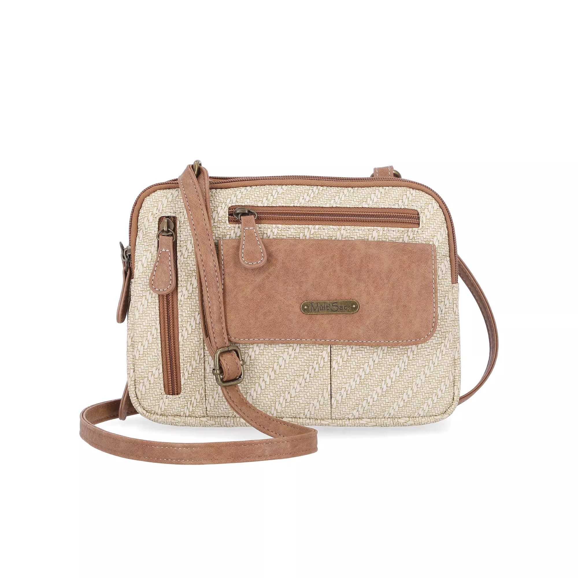 Women's MultiSac Zippy Crossbody Bag, Neutral Rope Product Image