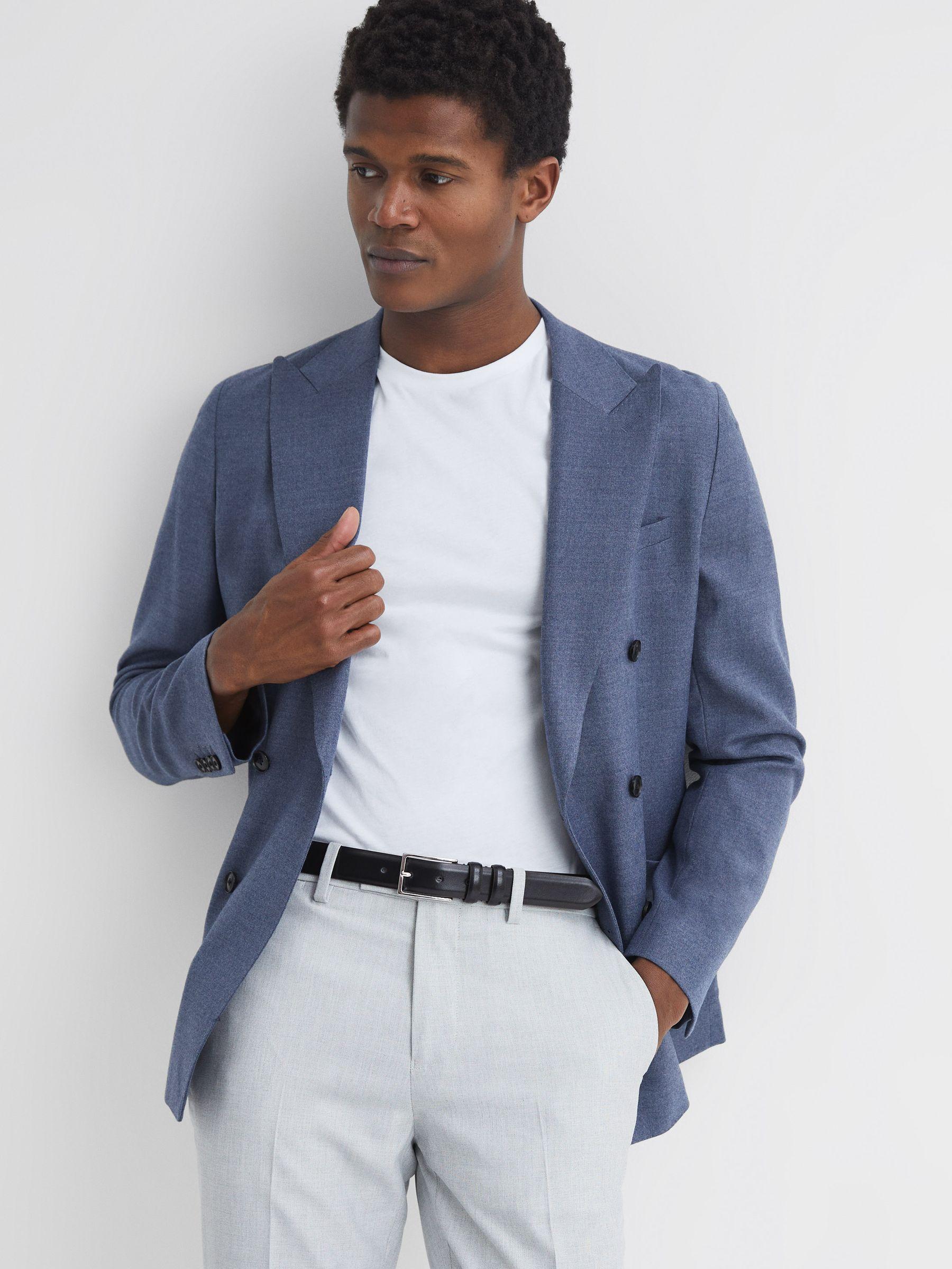 Smooth Leather Belt in Black Product Image