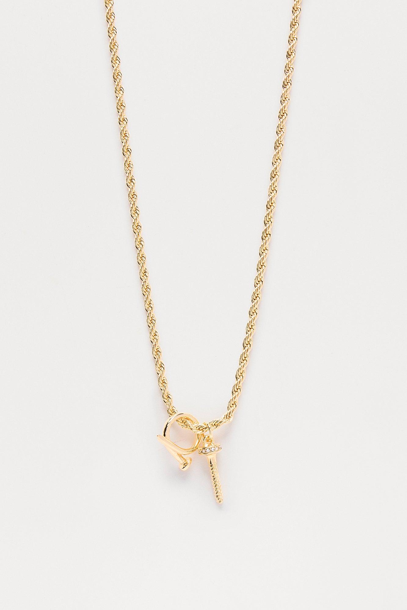 Sword Necklace - Gold Product Image