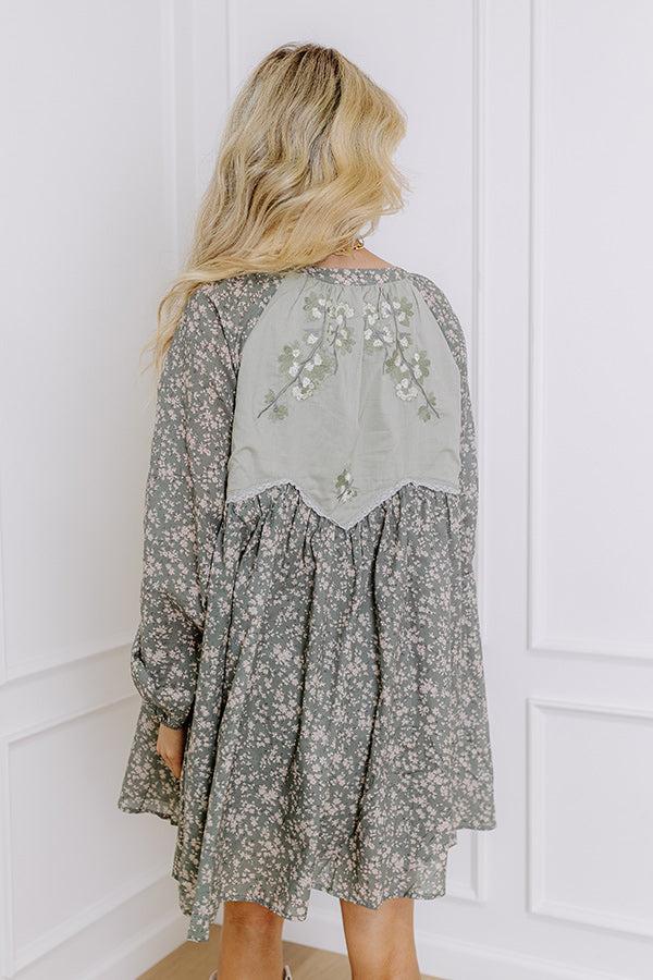 Picking Flowers Embroidered Mini Dress Product Image