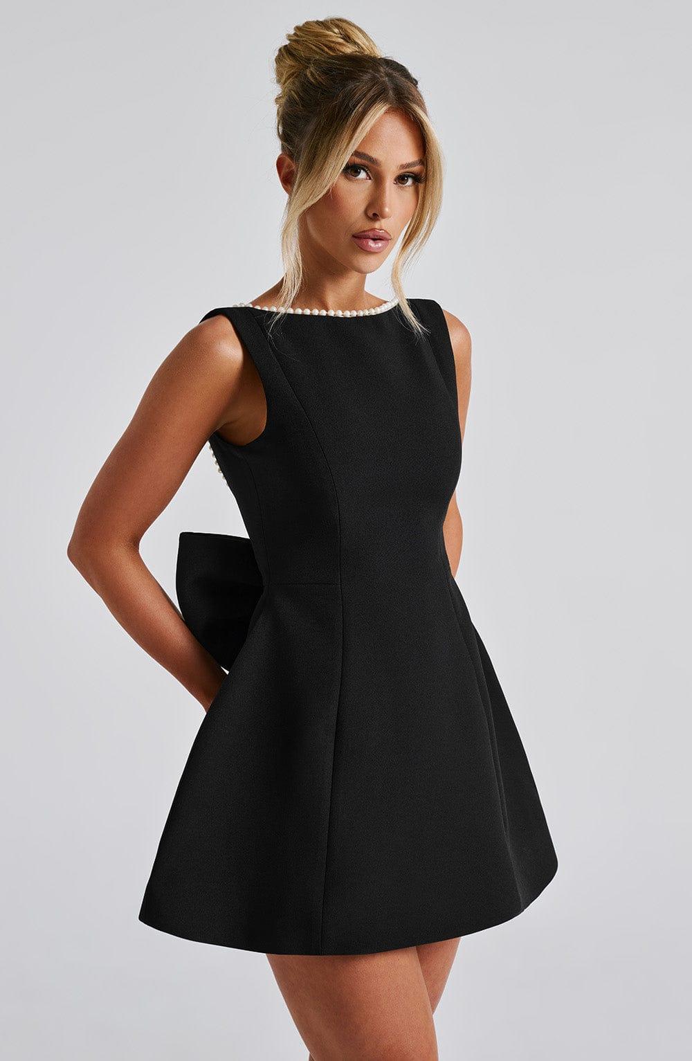 Carrie Mini Dress - Black Product Image