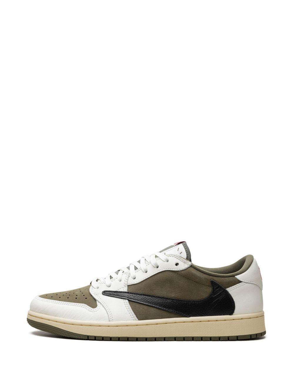 x Travis Scott Air Jordan 1 Low OG "Medium Olive" sneakers Product Image