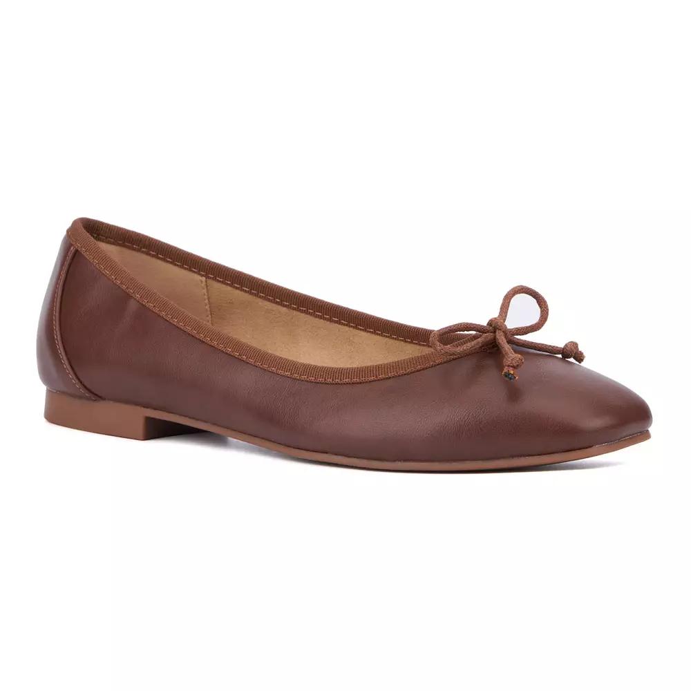 New York & Company Paulina Womens Ballet Flats Brown Product Image