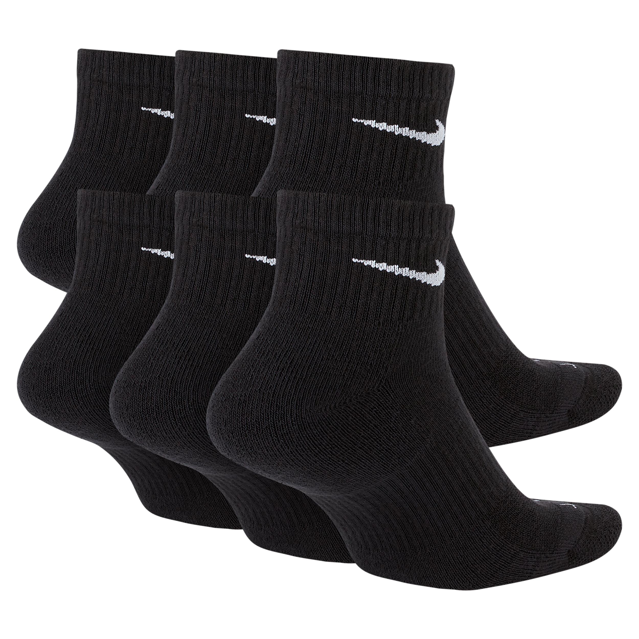 Nike Mens Everyday Plus Cushioned Training Ankle Socks (6 Pairs) | SX6899-010 Product Image