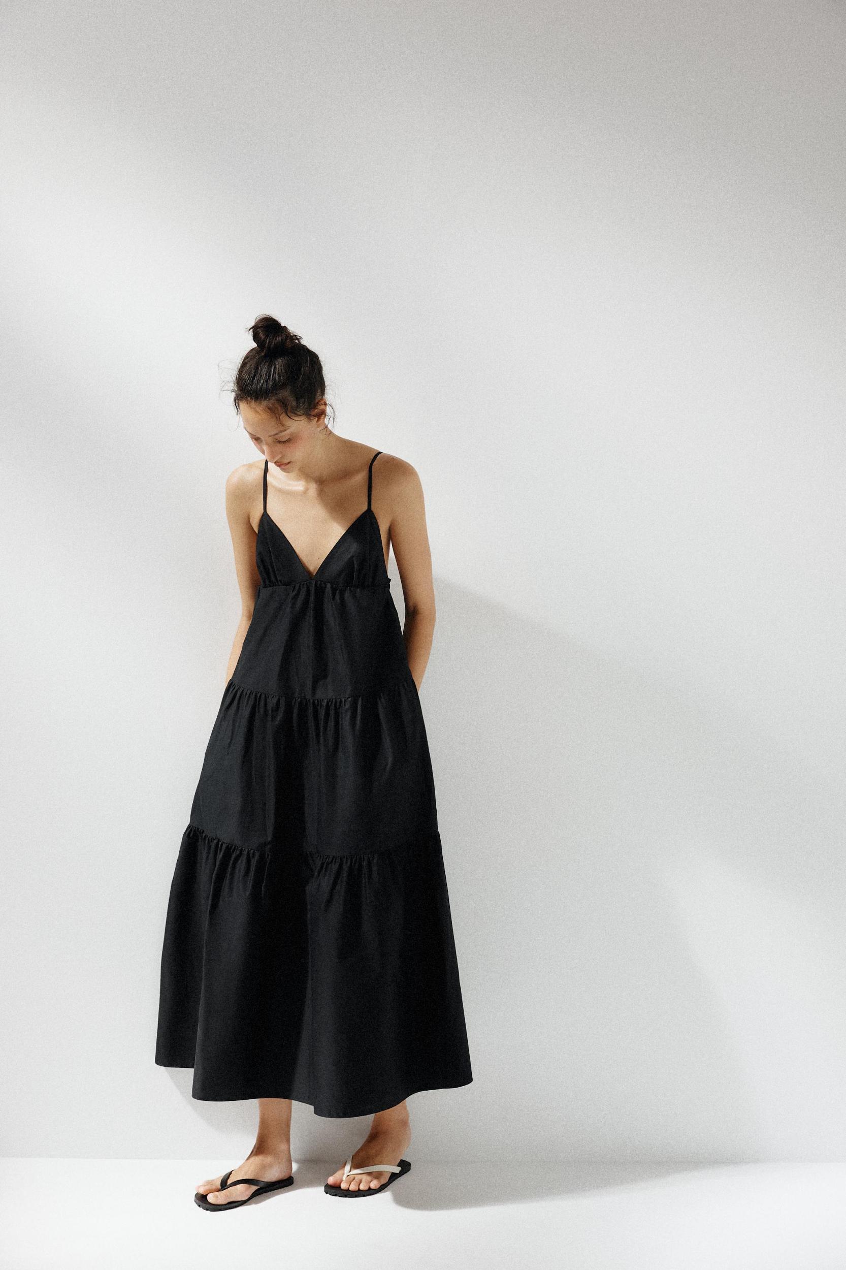 PANELED MIDI DRESS Product Image