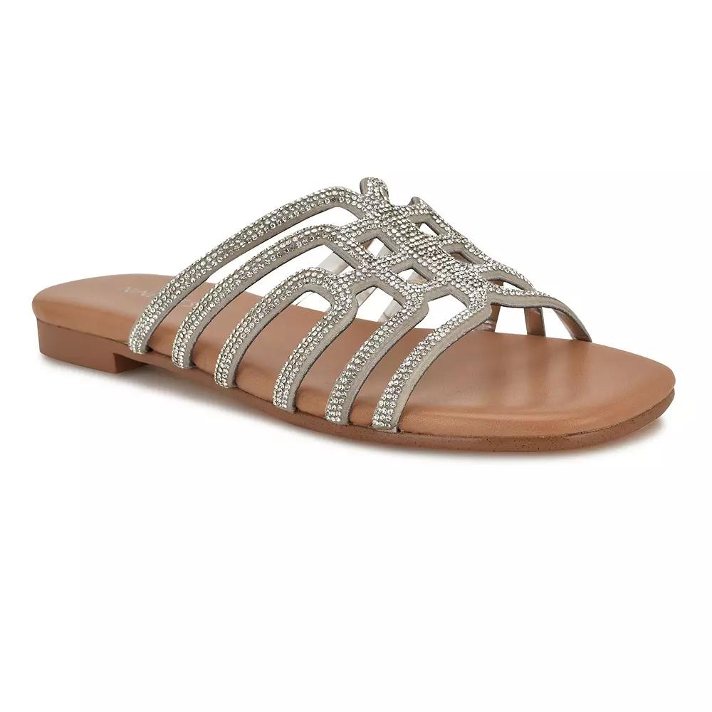 Nine West Timy Women's Slip-On Flat Strappy Sandals,  Product Image
