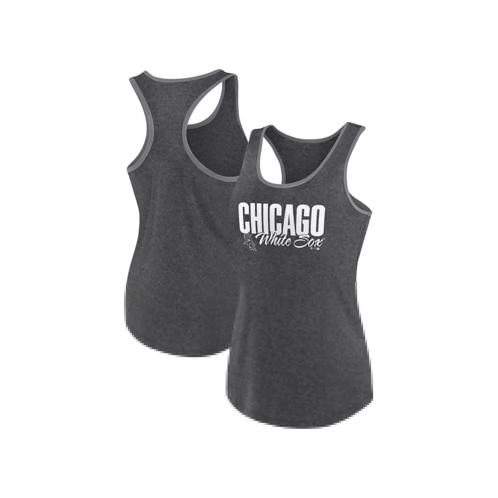 Women's Profile Black Chicago White Sox Plus Size Racerback Tank Top, Size: 4XL Product Image