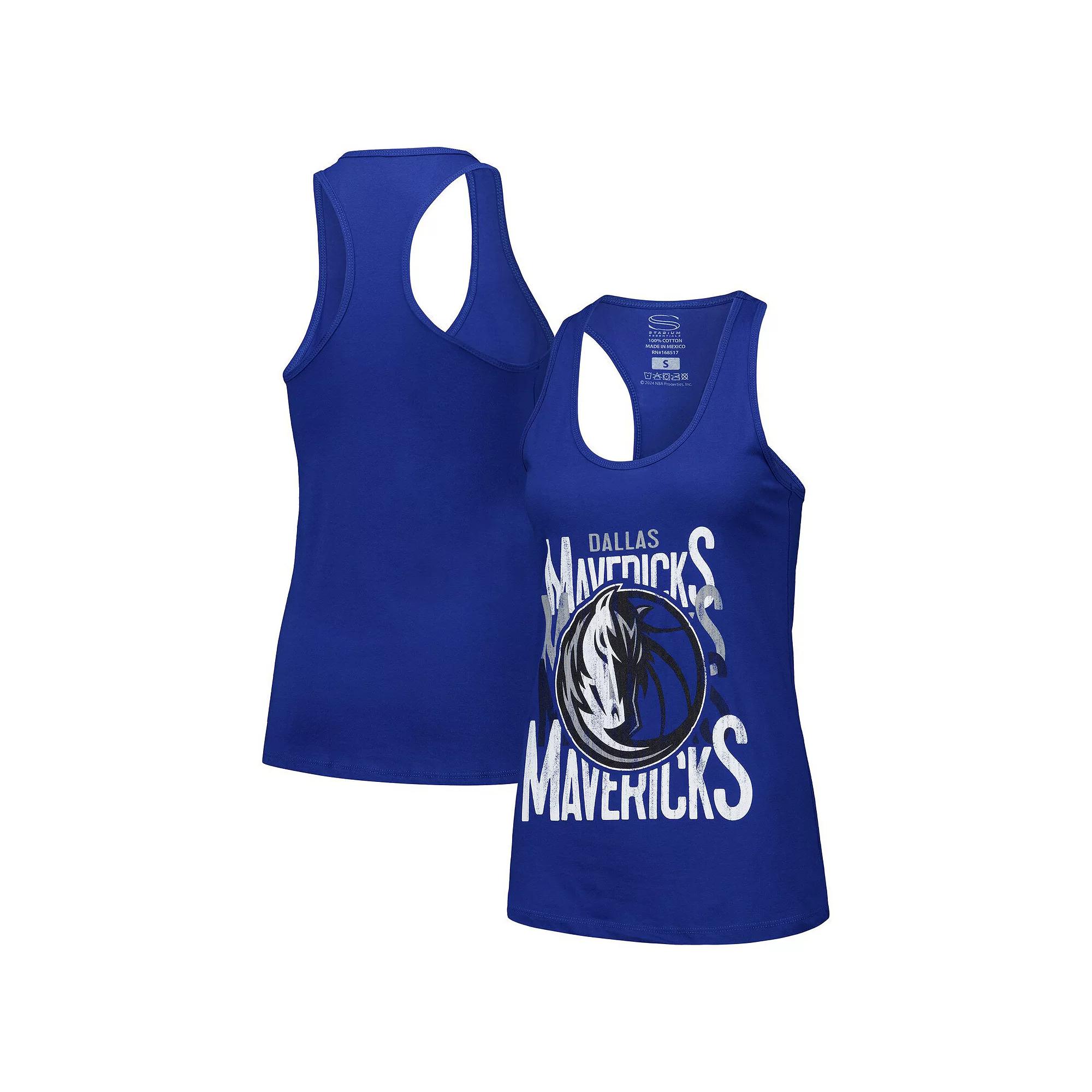 Women's Stadium Essentials Blue Dallas Mavericks Dedication Tank Top,  Product Image