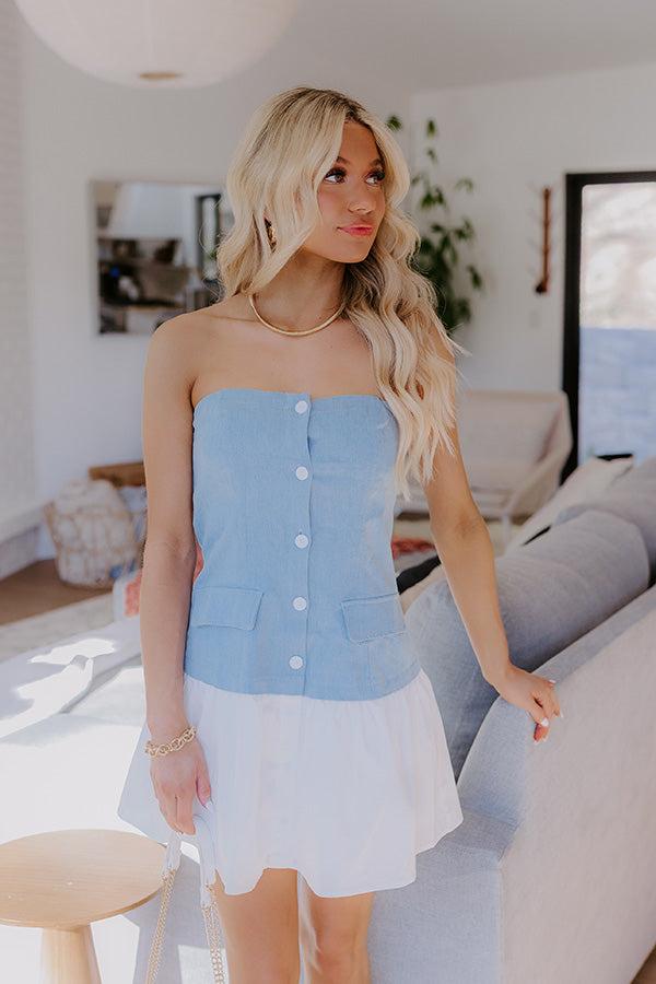 NYC Fashion Week Chambray Mini Dress Product Image