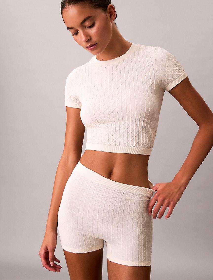 Rib Emblem Seamless Shortie Product Image