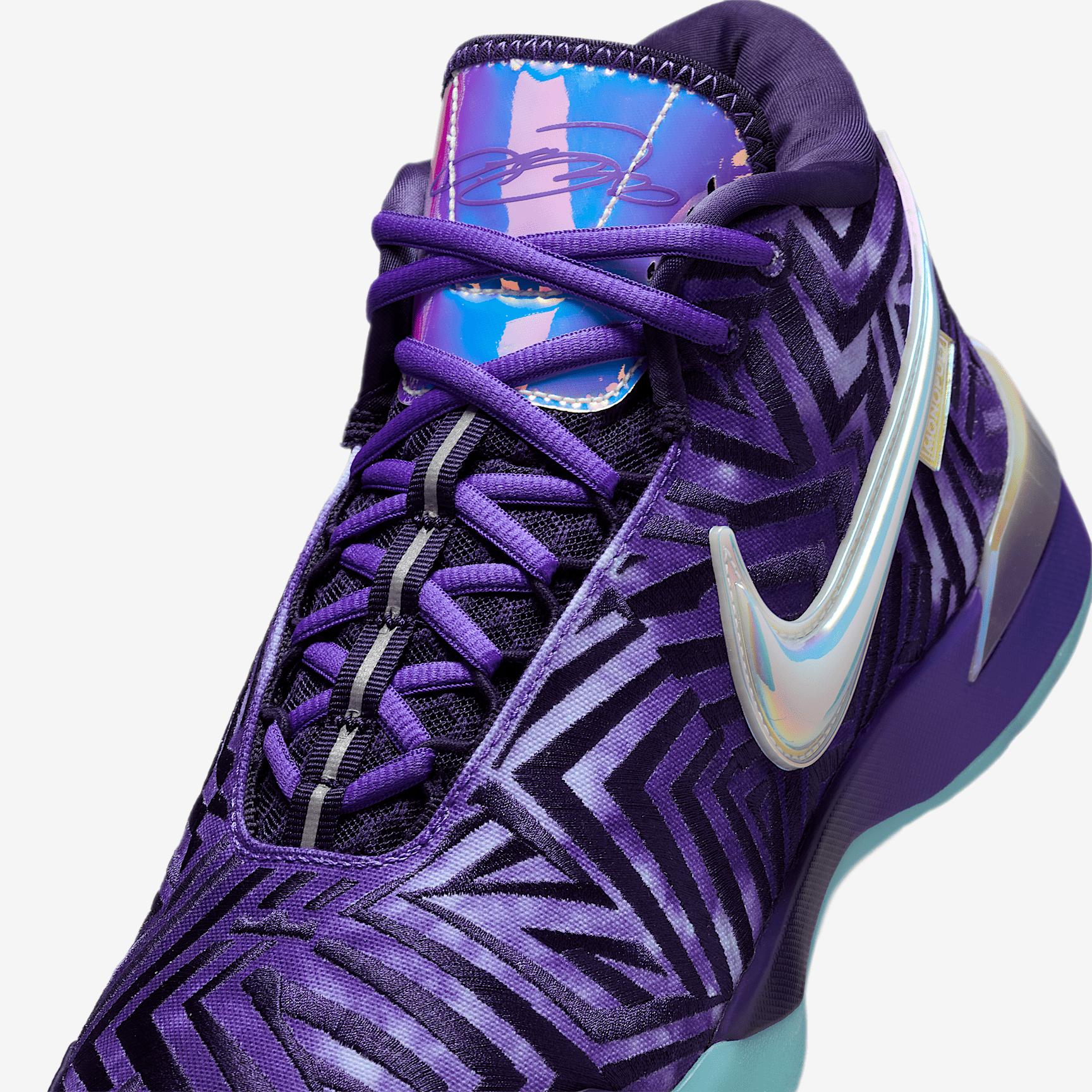 Nike Mens Lebron James Nike LBJ Nxxt Genisus - Mens Basketball Shoes Persian Violet/White/Imperial Purple Product Image
