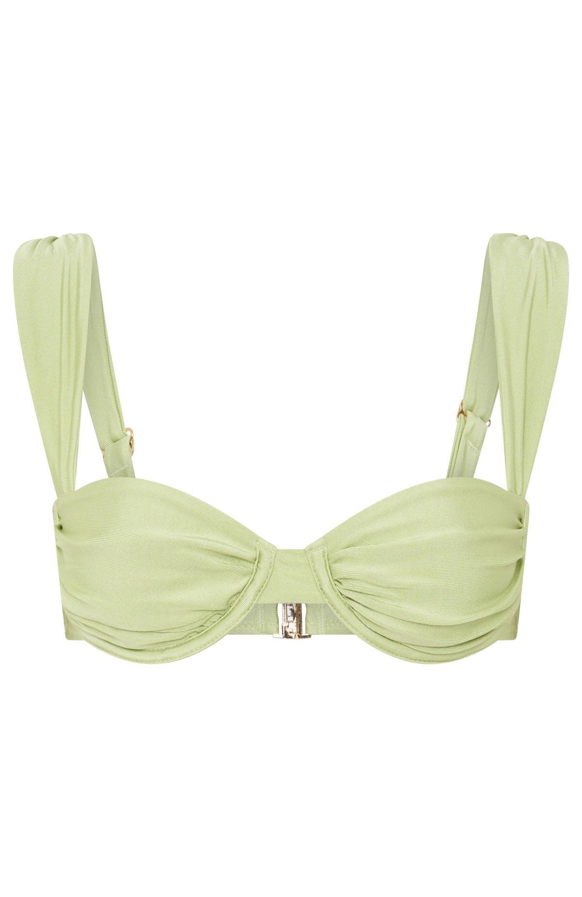 Cascade Bikini Top Pistachio Product Image